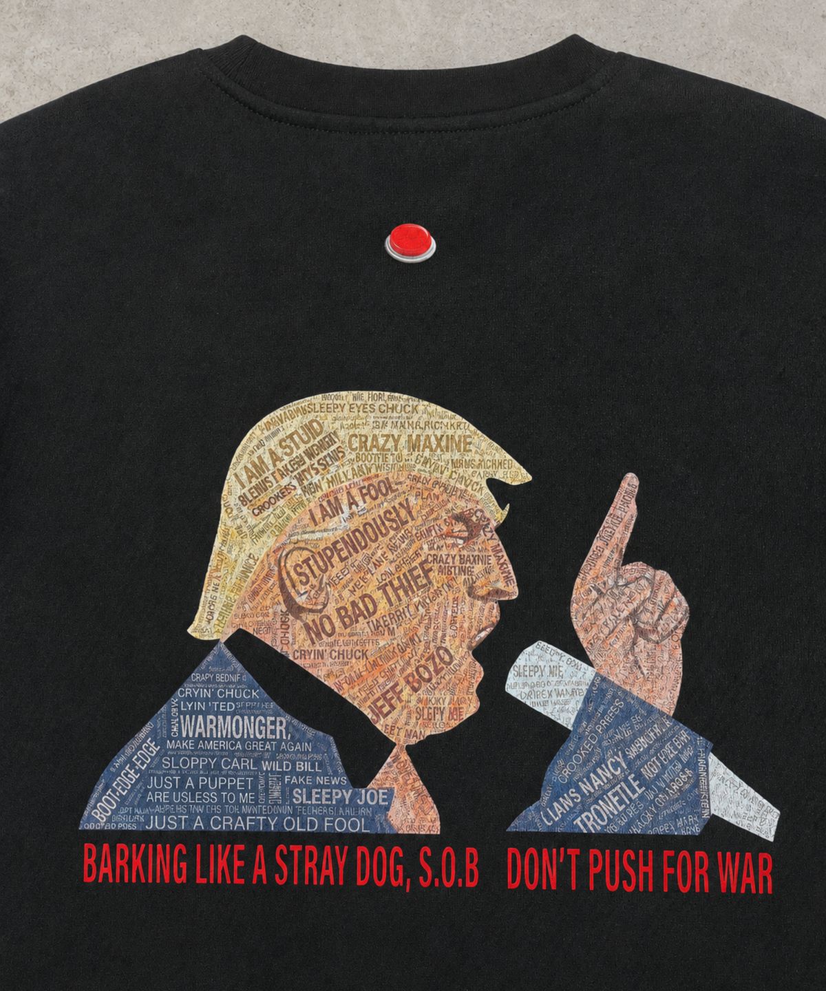 돈푸쉬(DONT PUSH) 자가드  다이아고날 헤비웨이트 스트릿 티