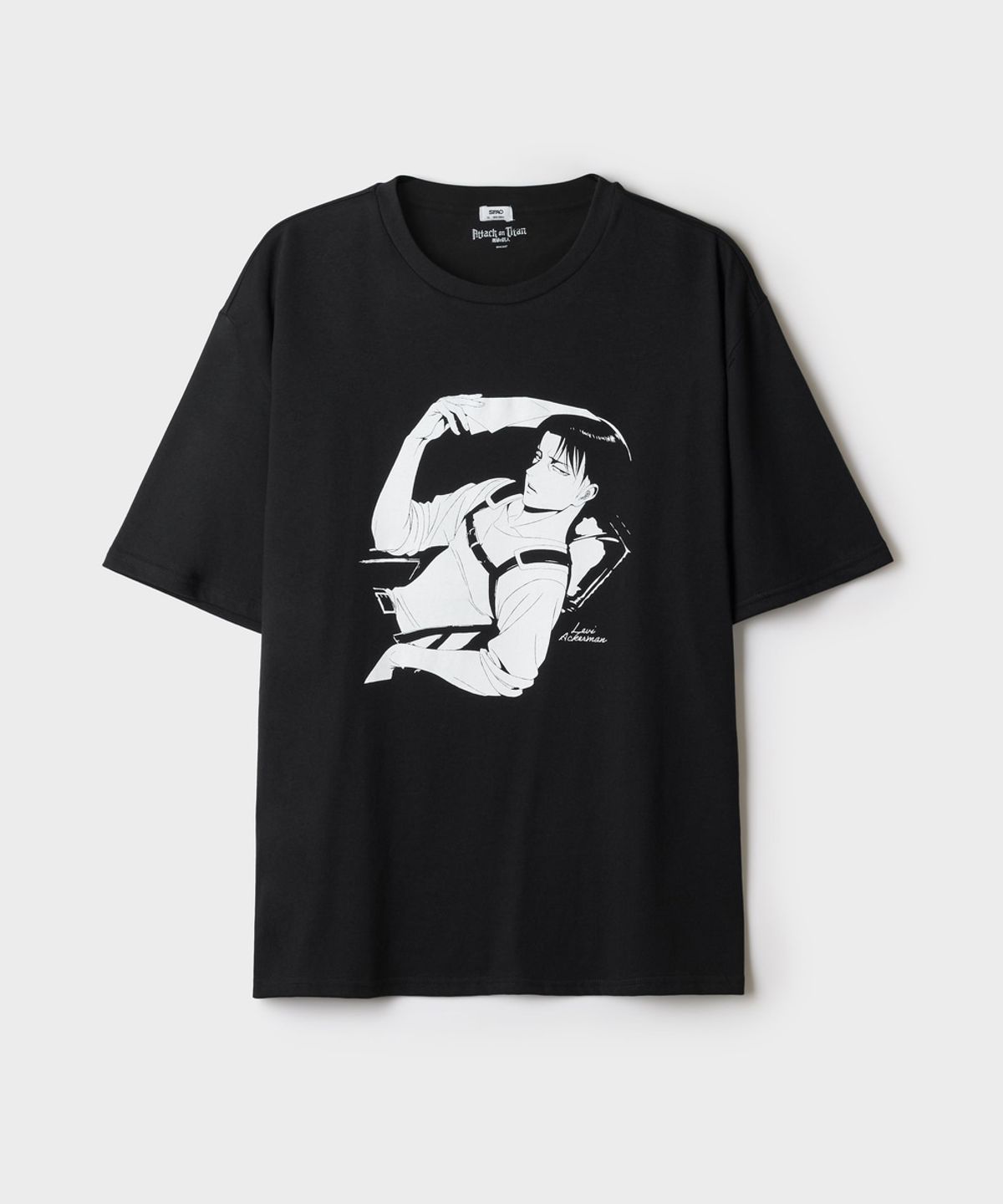 스파오(SPAO) [진격의거인] 반팔 티셔츠(Black)_SPRLG49U02