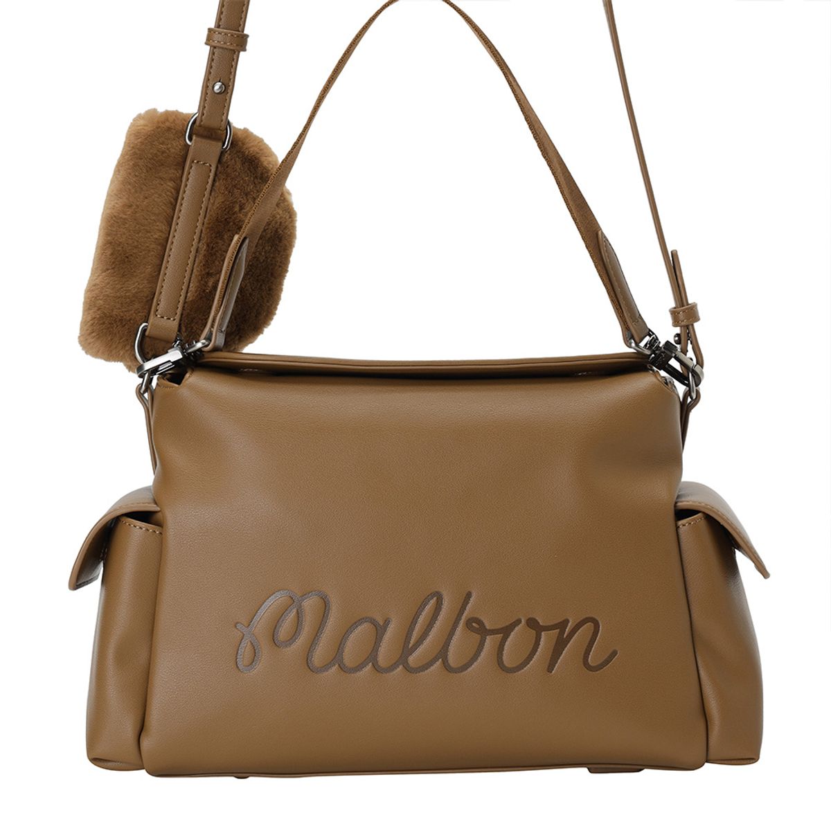 말본 골프(MALBON GOLF) 3WAY 스트랩 벨트 파우치 TAN (WOMAN)