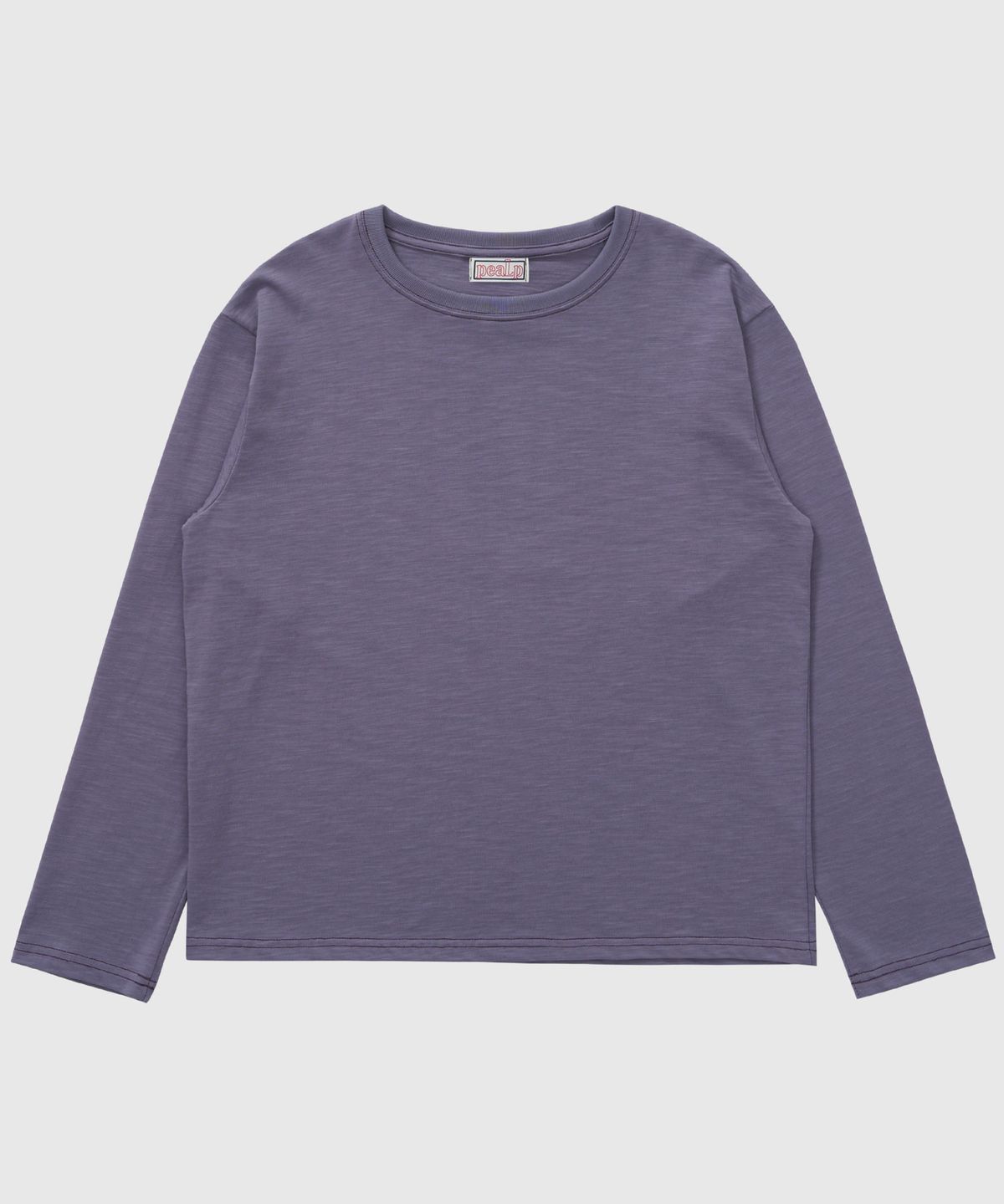 필프(PEALP) [PEALP X SEUNGHWAN] SLUB STITCH POINT LONG SLEEVE 60 (LAVENDER)