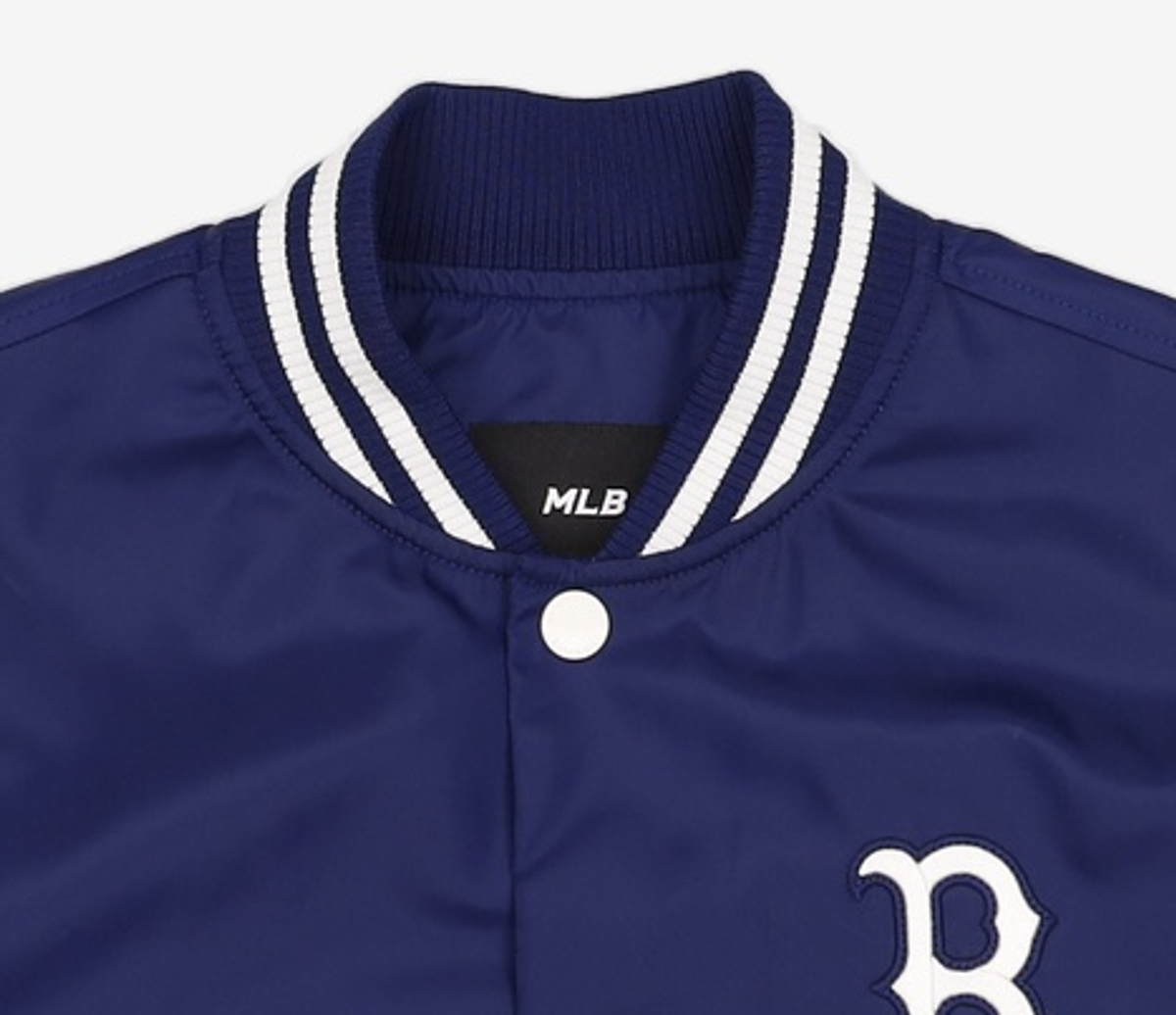 엠엘비(MLB) 나일론 베이직 어깨배색 바시티자켓 BOS (Navy) S