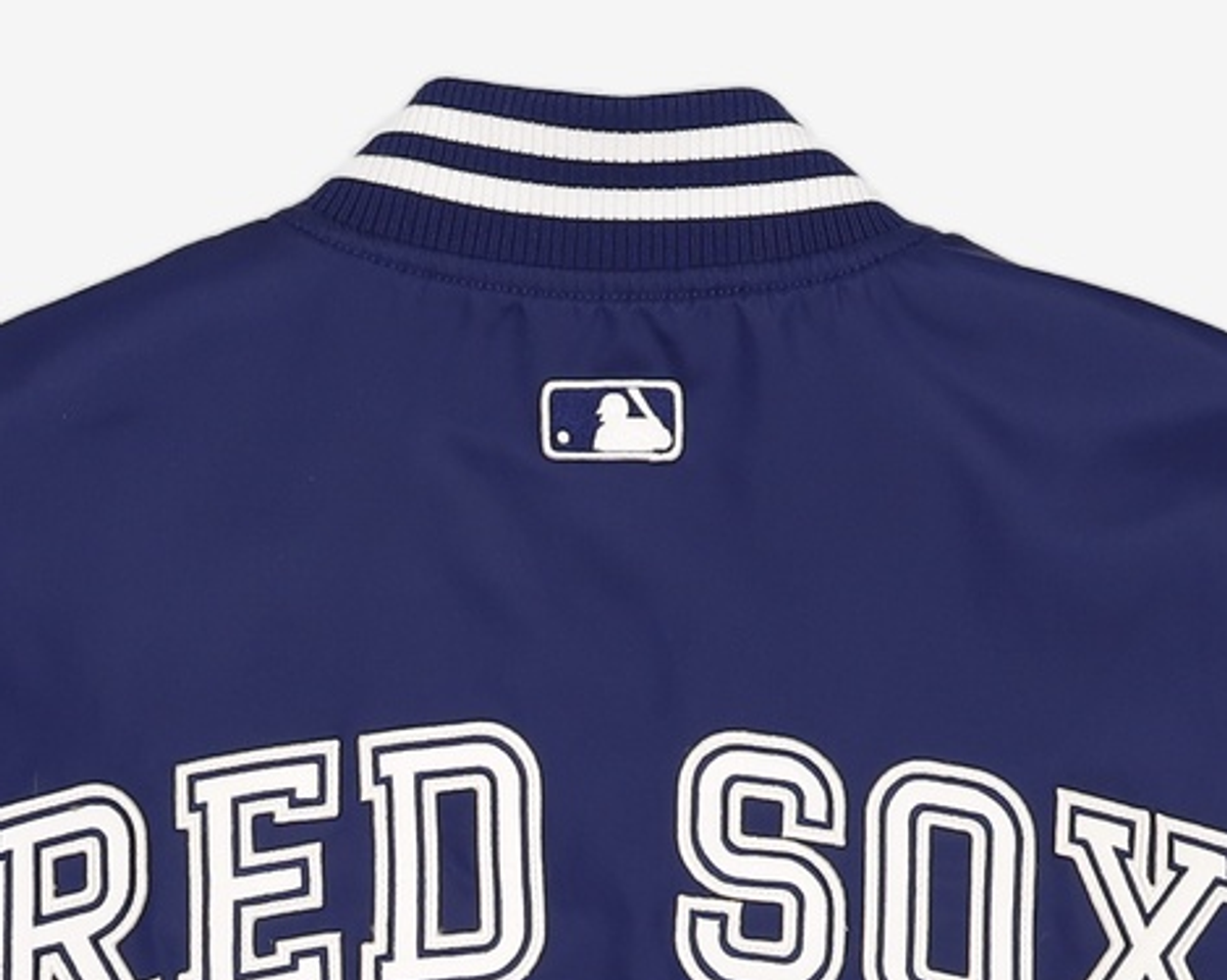 엠엘비(MLB) 나일론 베이직 어깨배색 바시티자켓 BOS (Navy) S