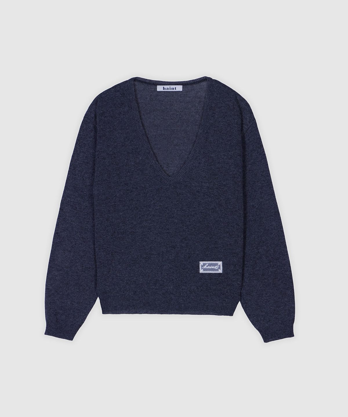 헤인트(HAINT) LUEN DEEP V_NECK KNIT 3COL_CHARCOAL