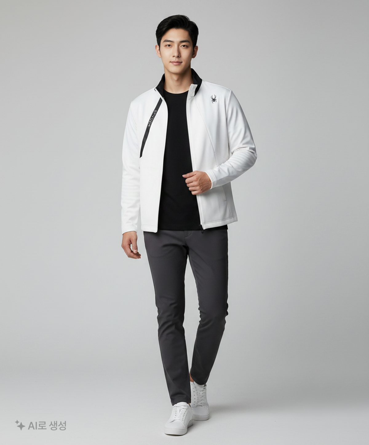 스파이더(SPYDER) 맨즈  클린컷 트레이닝집업 SPEFCNFT201MWHT M