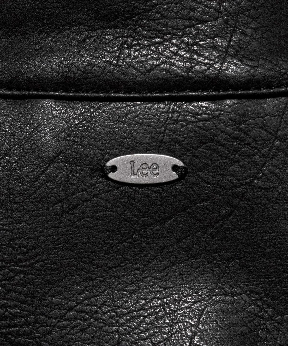 리(LEE) 우먼 레더 블루종 자켓 블랙
