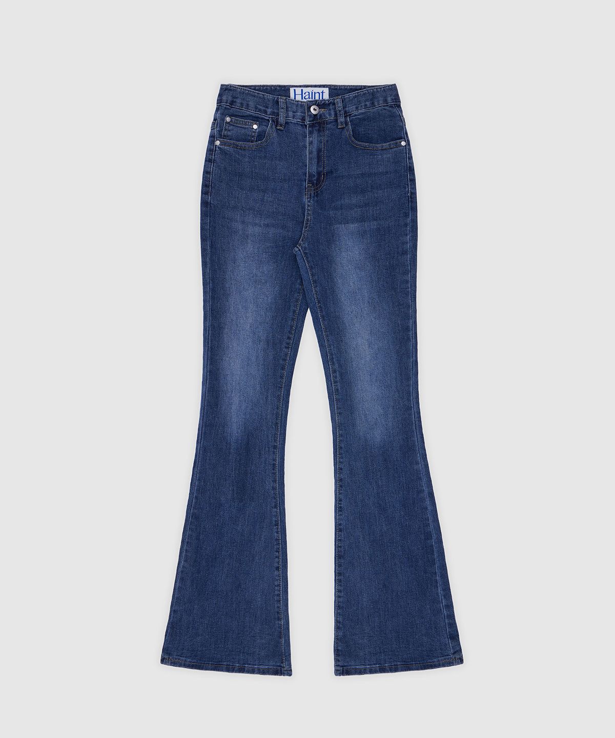 헤인트(HAINT) ROVI BACK FLAP POCKET BOOTCUT DENIM 2COL_BLUE