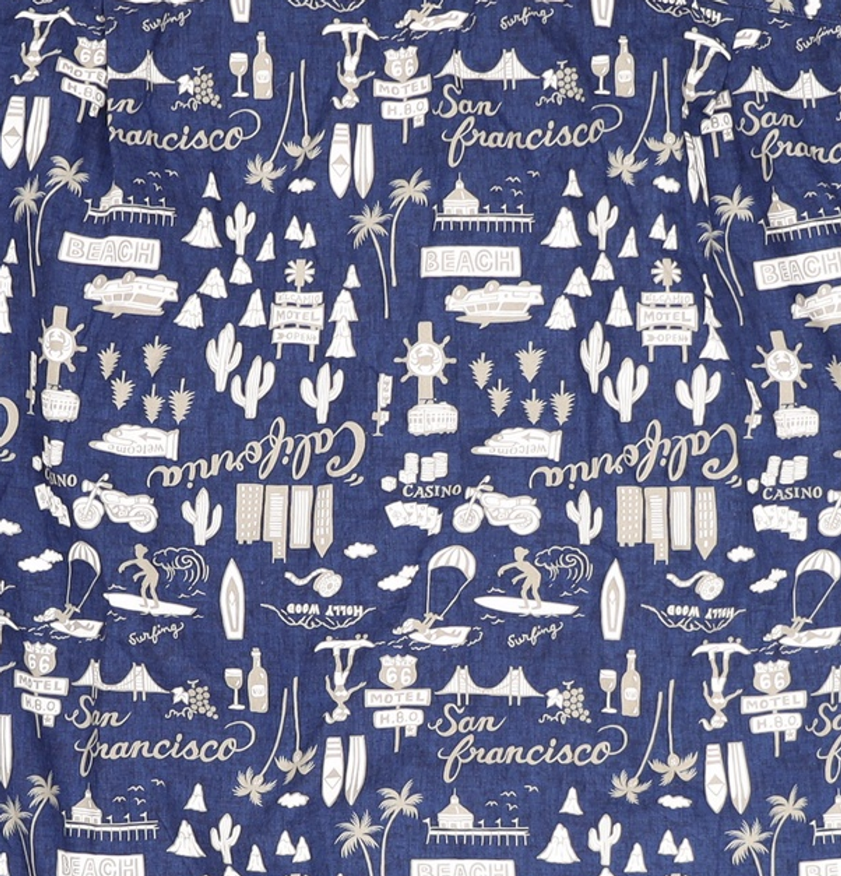 프리즘웍스(FRIZMWORKS) ALOHA HALF SHIRT _ BEACH NAVY XL