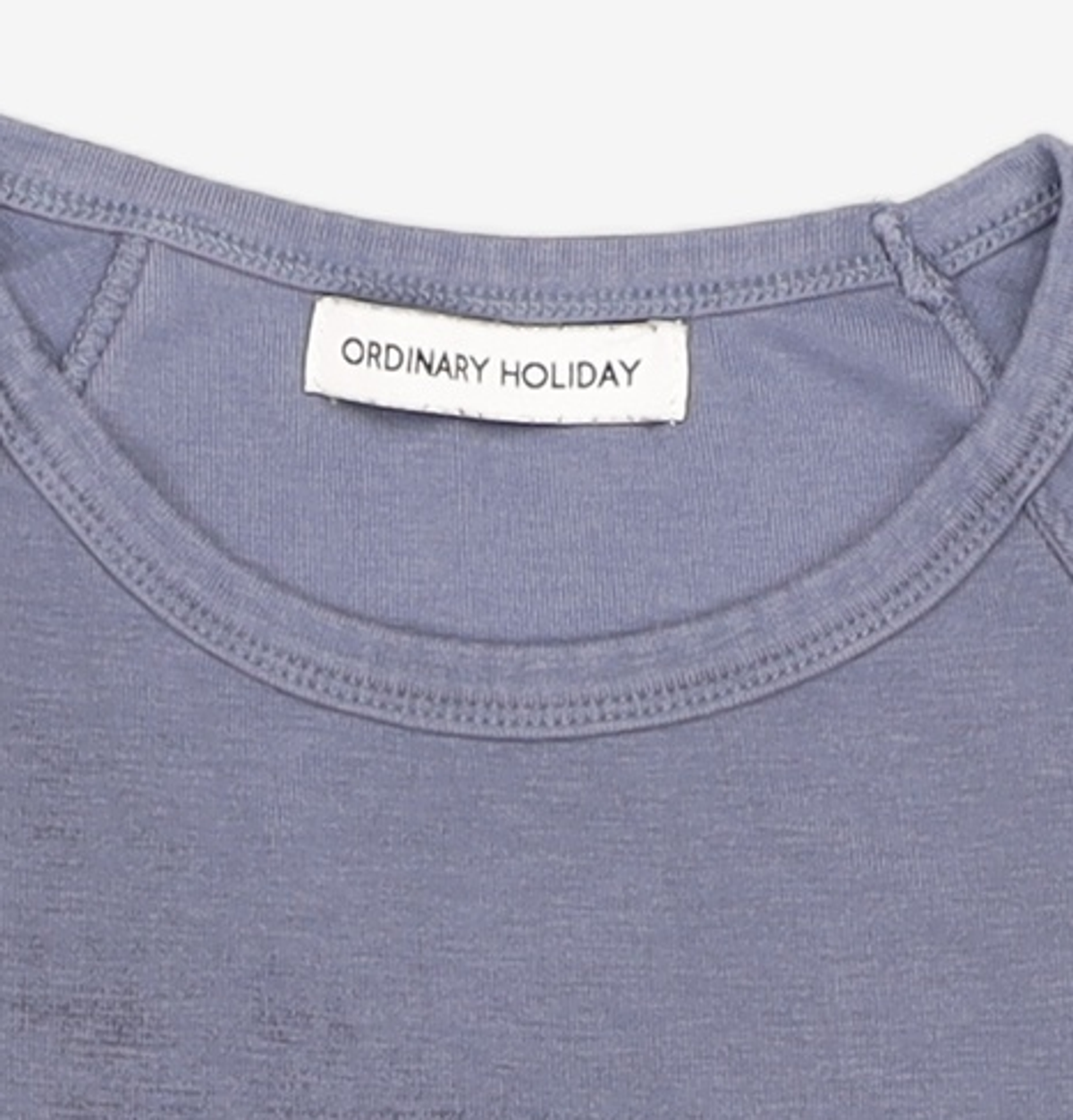 오디너리 홀리데이(ORDINARY HOLIDAY) VINTAGE WASHING RAGLAN T-SHIRT [BLUE] FREE