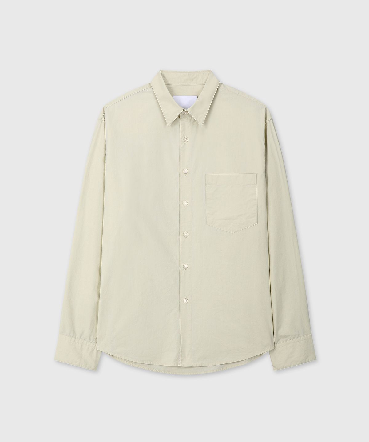 다이브인(DIVEIN) WASHED STANDARD COTTON SHIRTS (LIGHT YELLOW)