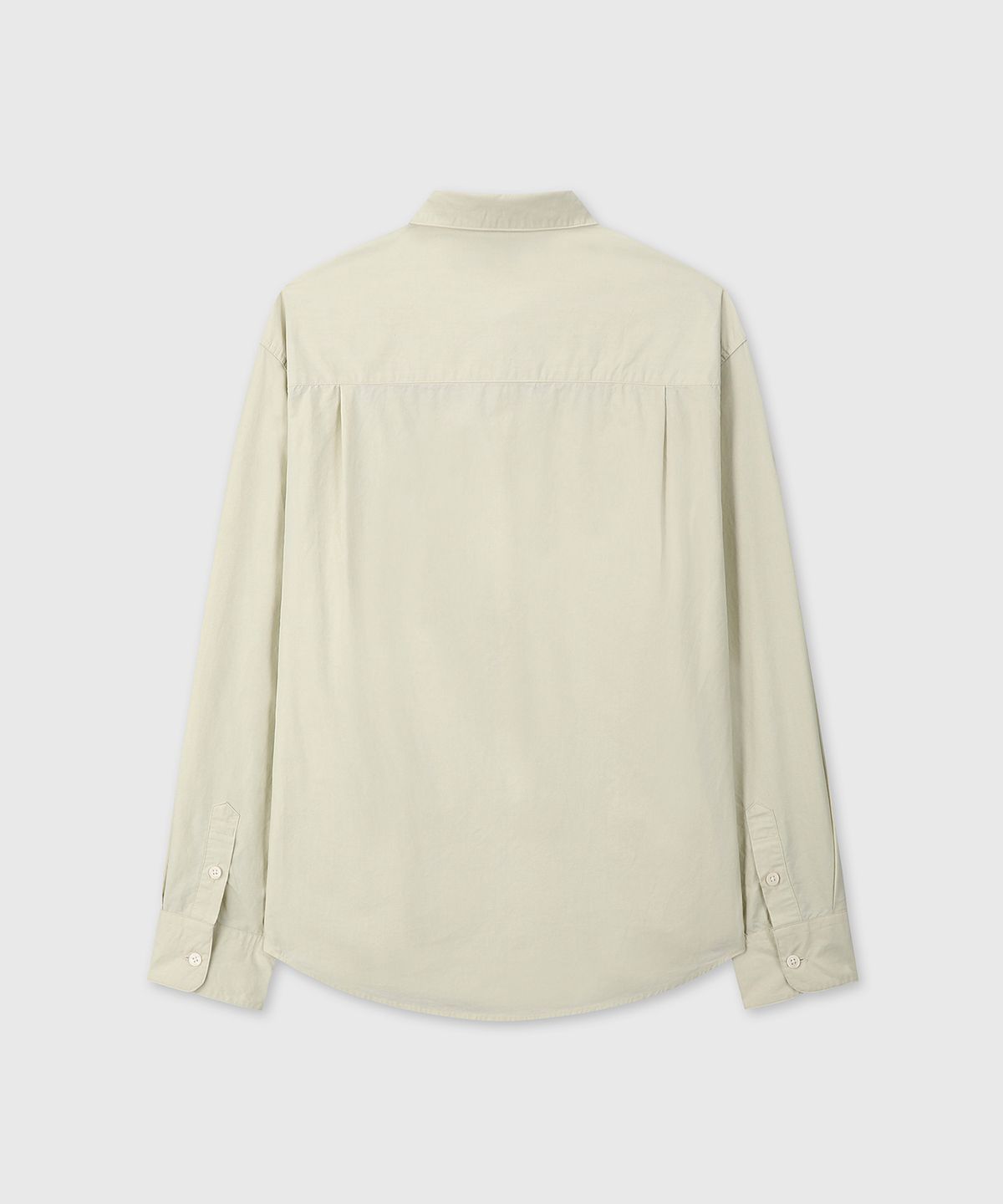 다이브인(DIVEIN) WASHED STANDARD COTTON SHIRTS (LIGHT YELLOW)