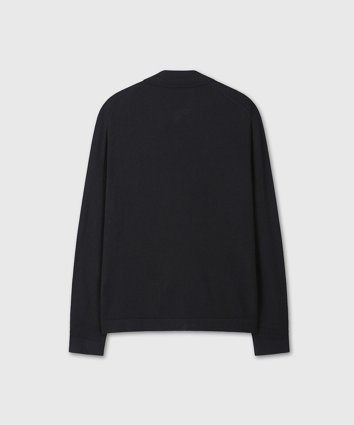 다이브인(DIVEIN) COLLAR KNIT SHIRT (BLACK)