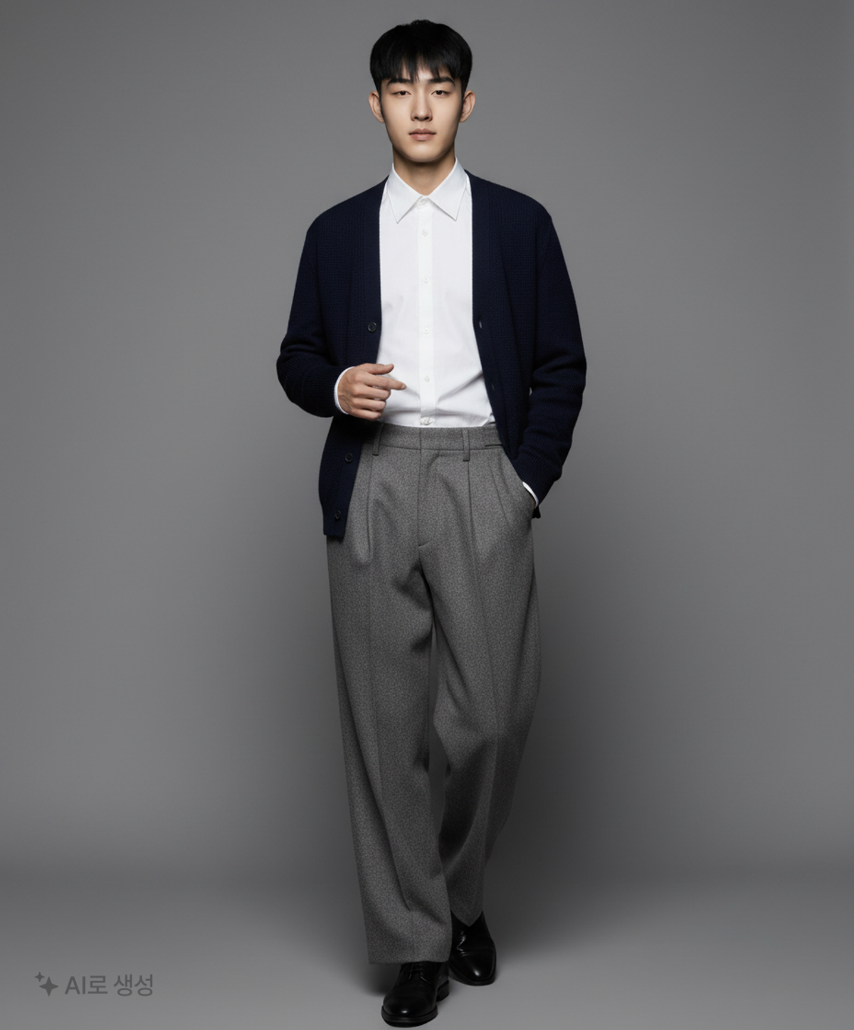 티엔지티(TNGT) Waist Wool Blended Wide Pants (Grey) TNPA5F202G2 78