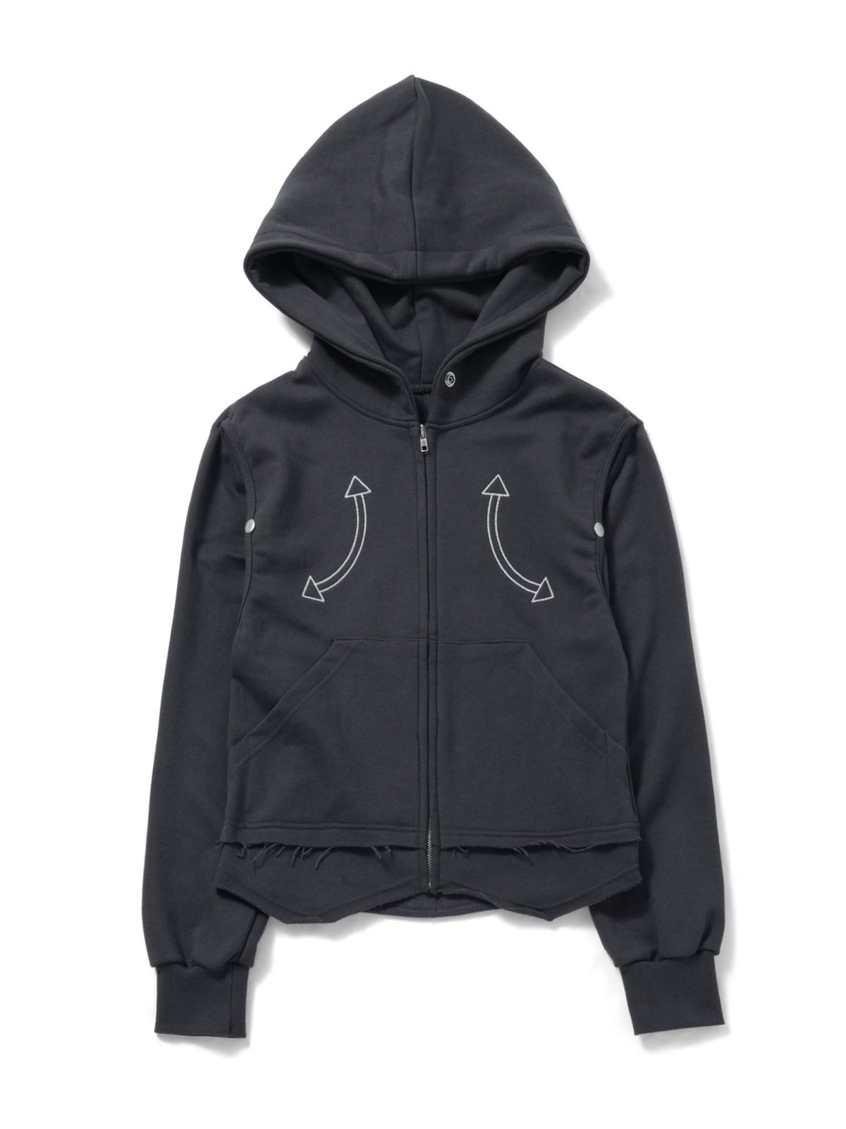 이히하(YEEHEEHAA) arrow snap hoody (CH)