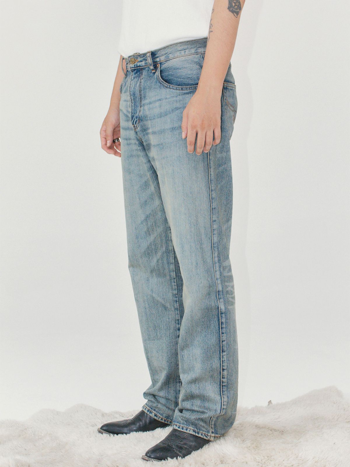 이히하(YEEHEEHAA) 90s washed denim PT