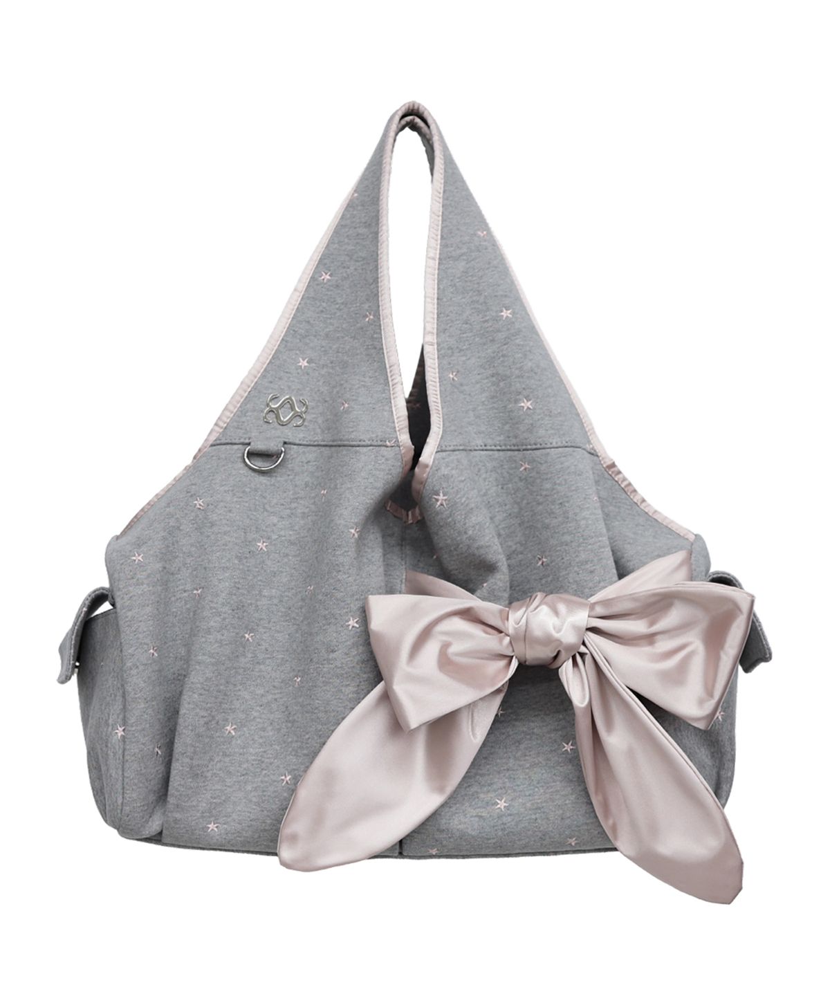 시월107(SIWL107) Bow Shoulder Bag (Pink Star)