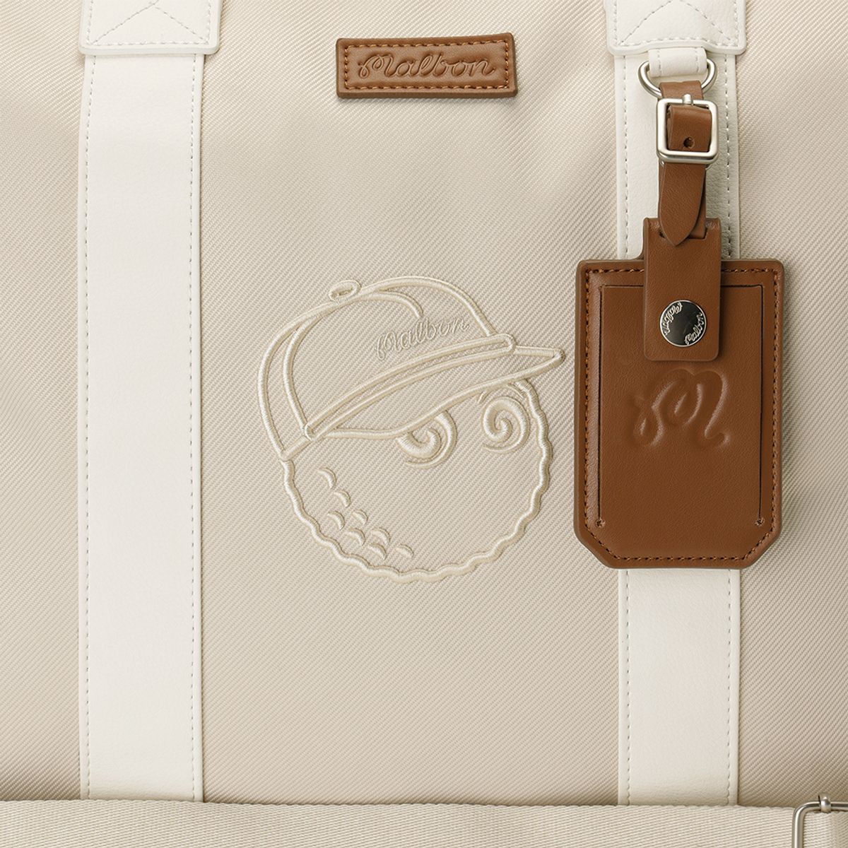 말본 골프(MALBON GOLF) 더 위켄더 보스턴백 BEIGE