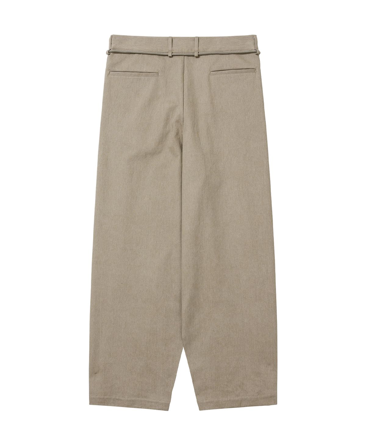 아조바이아조(AJOBYAJO) Cotton Twill One Tuck Pants [BEIGE]