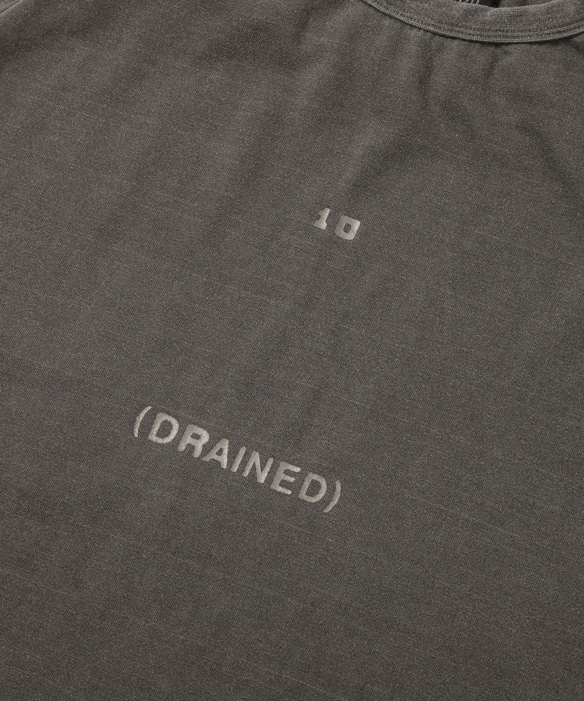 아조바이아조(AJOBYAJO) Washed The Me Decade Sculpted Raglan T-Shirt [CHARCOAL]