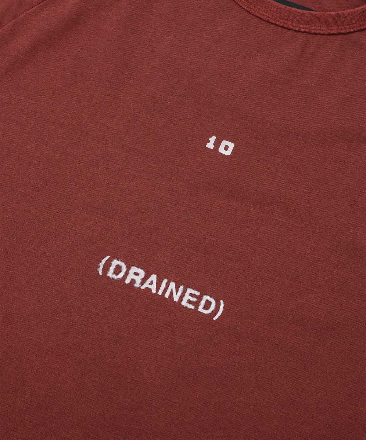 아조바이아조(AJOBYAJO) Washed The Me Decade Sculpted Raglan T-Shirt [BURGUNDY]