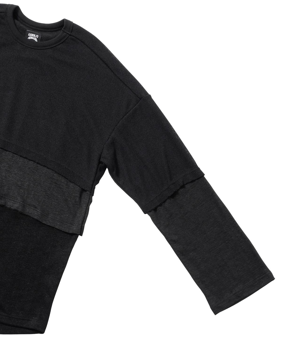 아조바이아조(AJOBYAJO) Triple Layered Long Sleeve [BLACK]