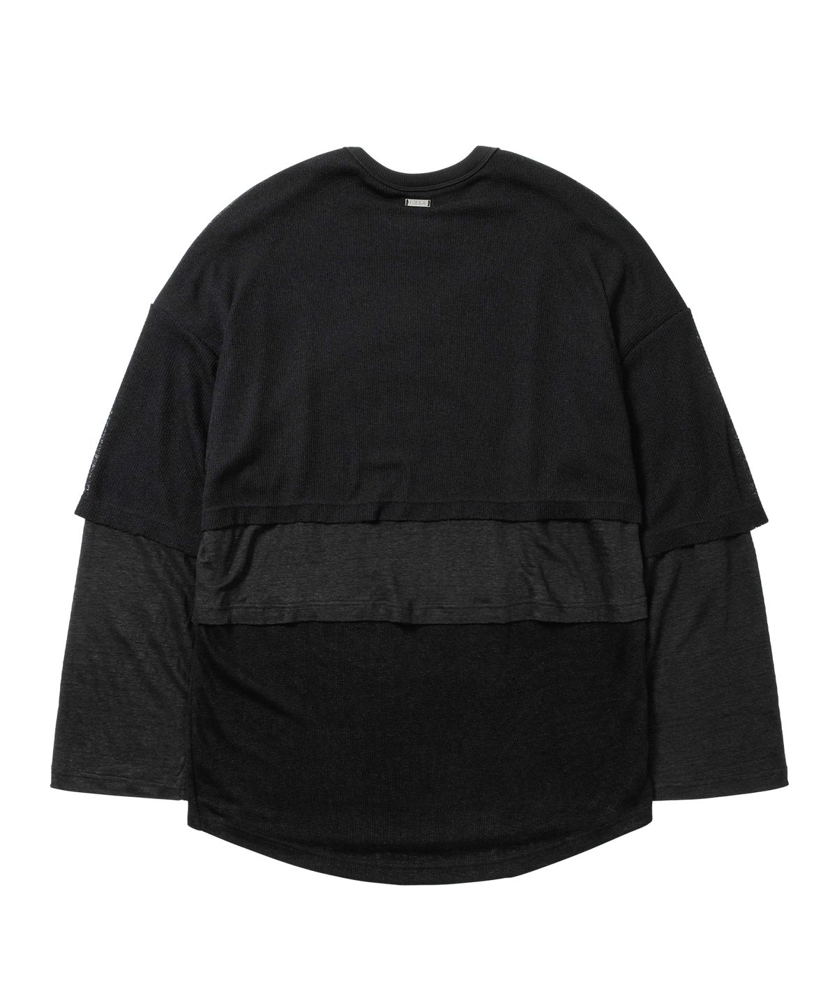 아조바이아조(AJOBYAJO) Triple Layered Long Sleeve [BLACK]