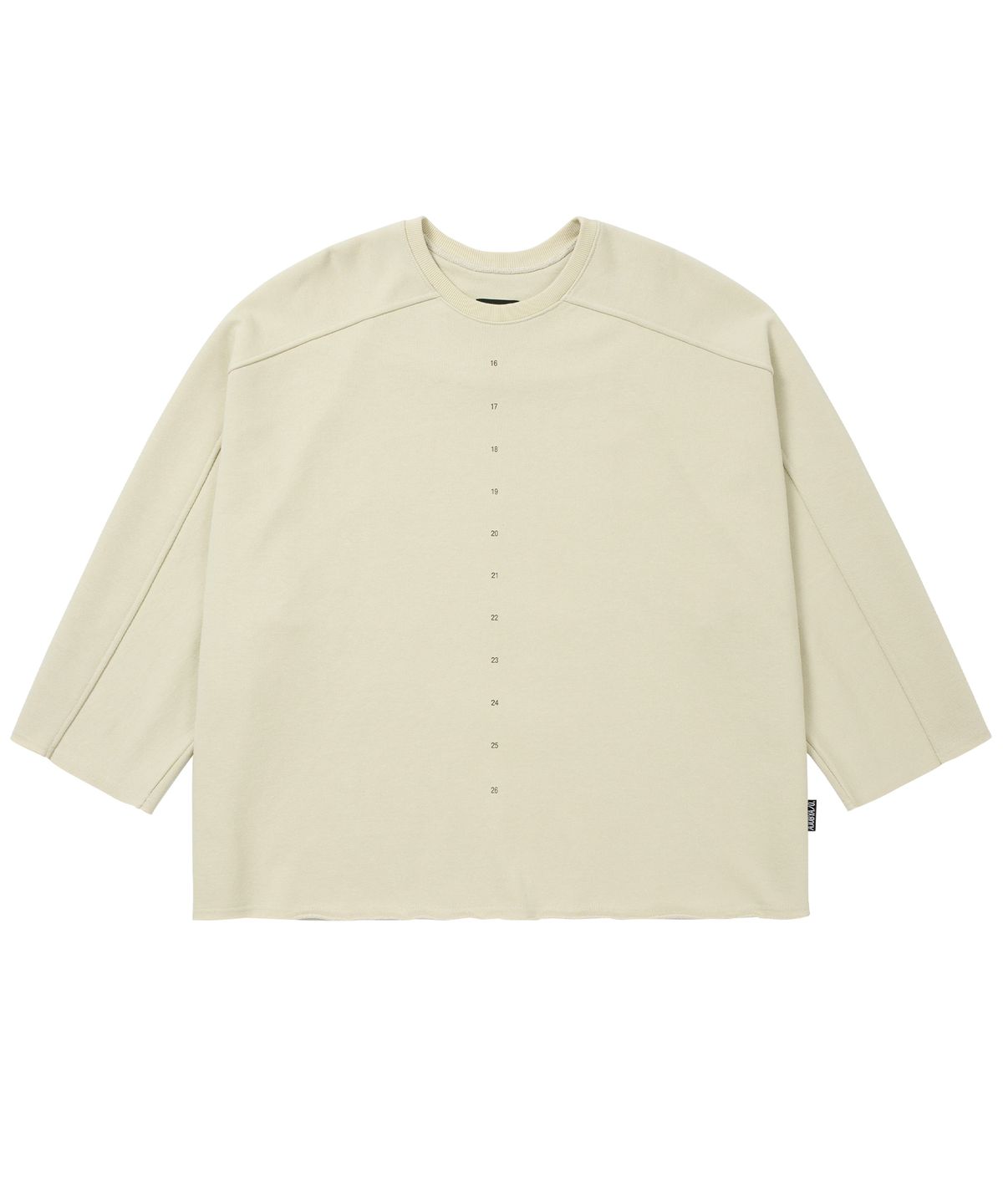 아조바이아조(AJOBYAJO) 10th Anniversary Raglan Sweatshirt [IVORY]