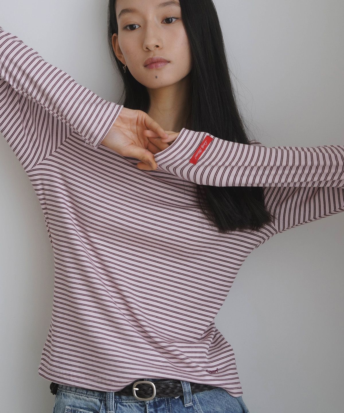 히어리(HEEARI) [2PACK]제인 베이직 골지 롱슬리브
