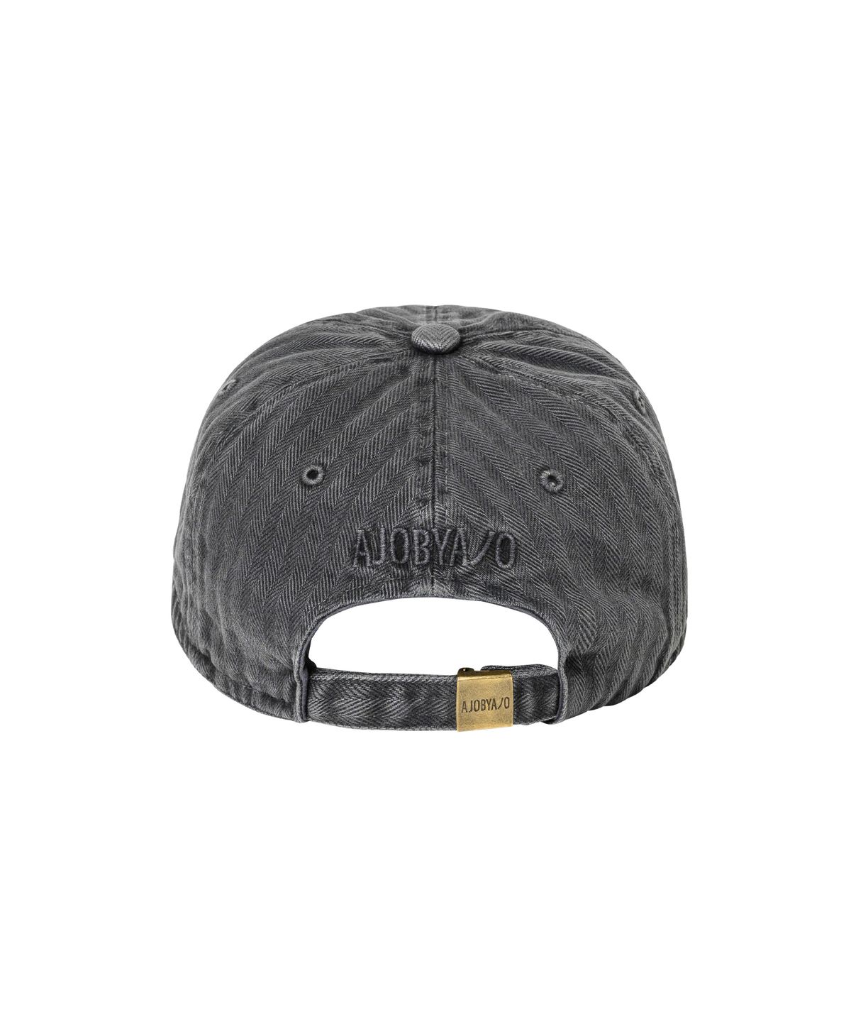 아조바이아조(AJOBYAJO) Washed Herringbone Soft Brim Cap [CHARCOAL]
