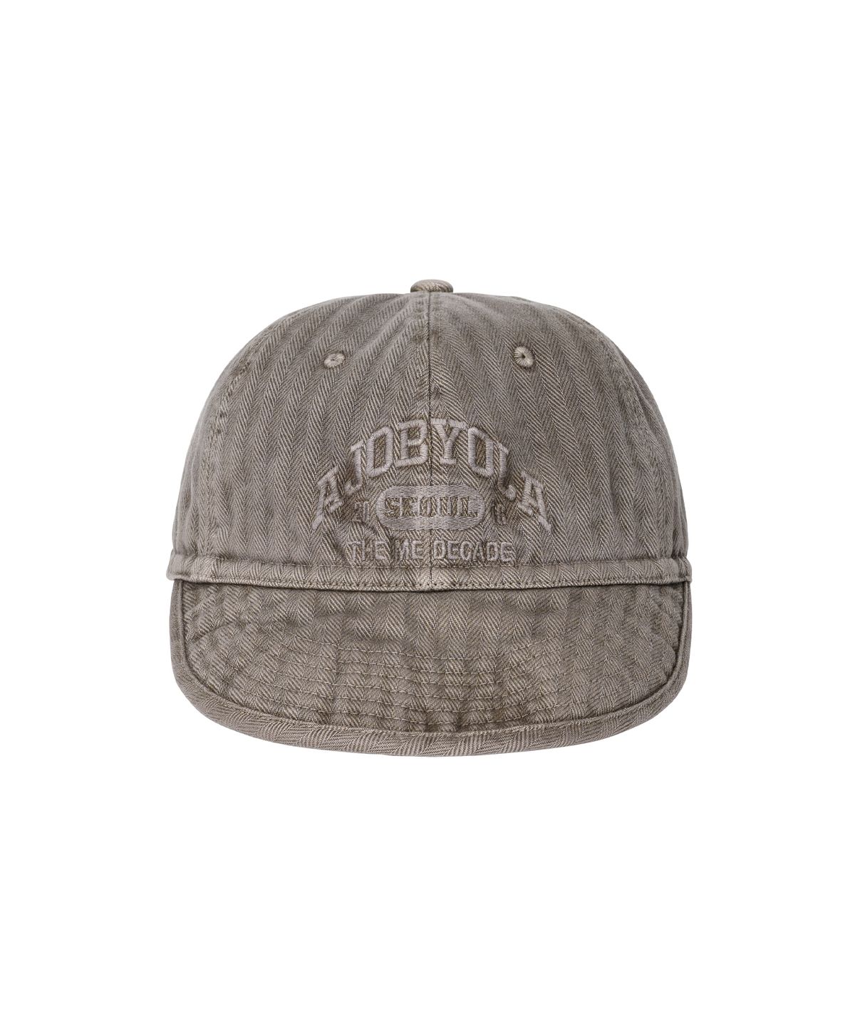 아조바이아조(AJOBYAJO) Washed Herringbone Soft Brim Cap [MOCHA]