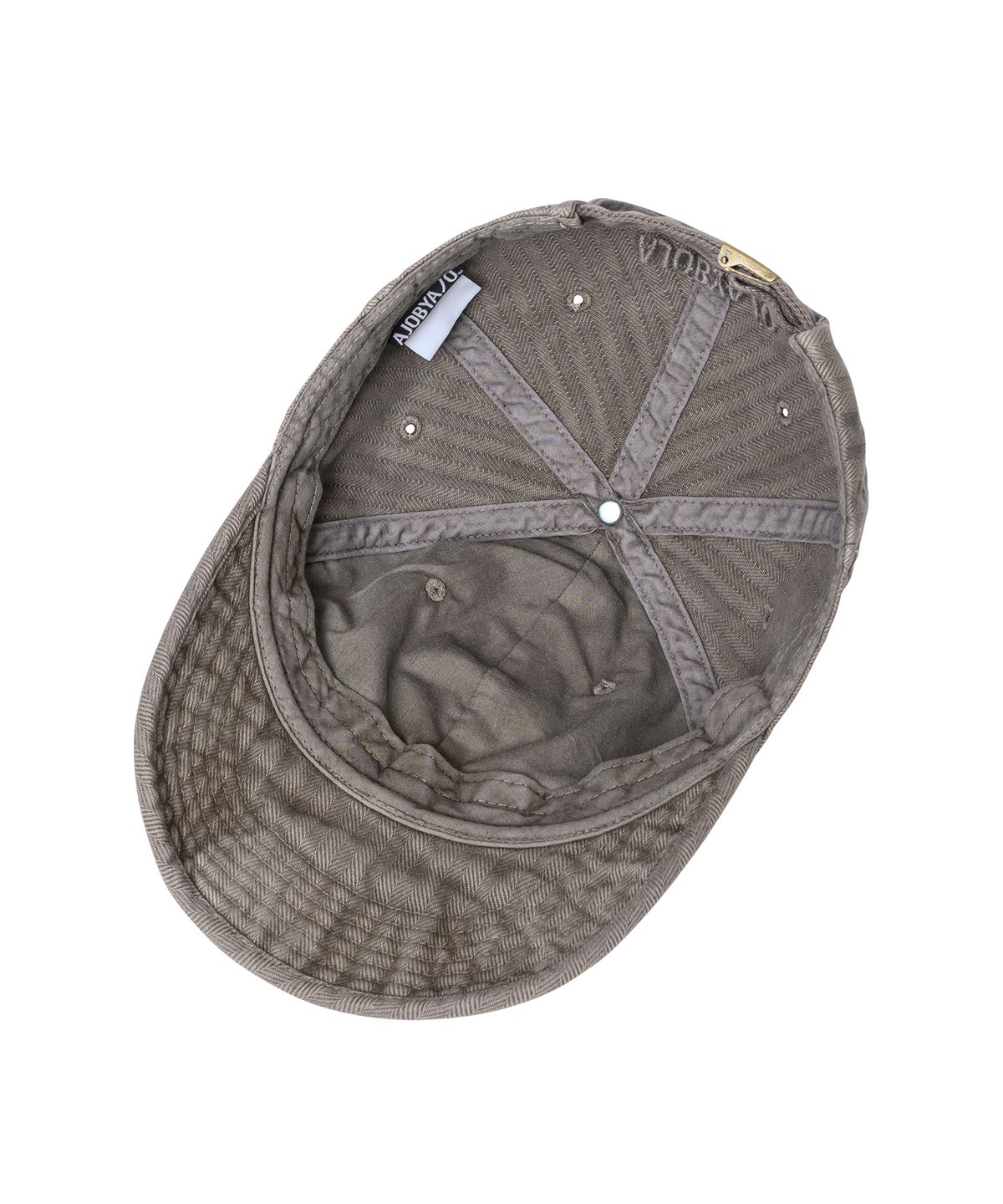 아조바이아조(AJOBYAJO) Washed Herringbone Soft Brim Cap [MOCHA]