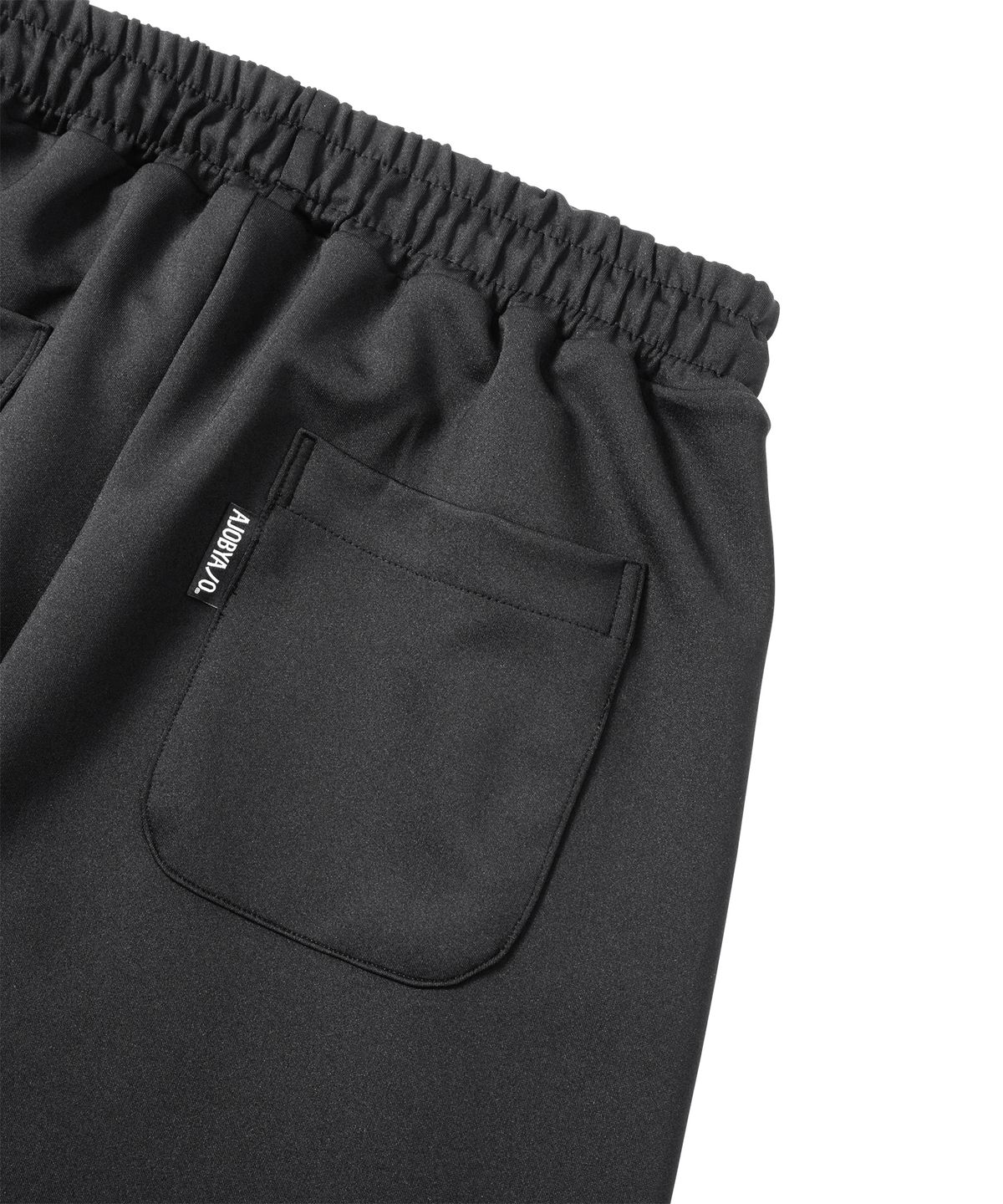 아조바이아조(AJOBYAJO) Multi Lace Trim One Tuck Track Pants [BLACK]