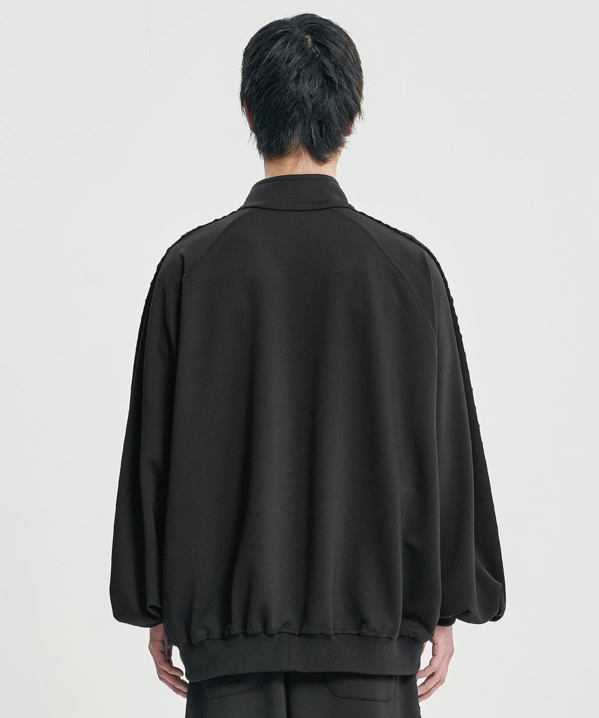 아조바이아조(AJOBYAJO) [SET] Multi Lace Trim Raglan Track Set-Up [BLACK]
