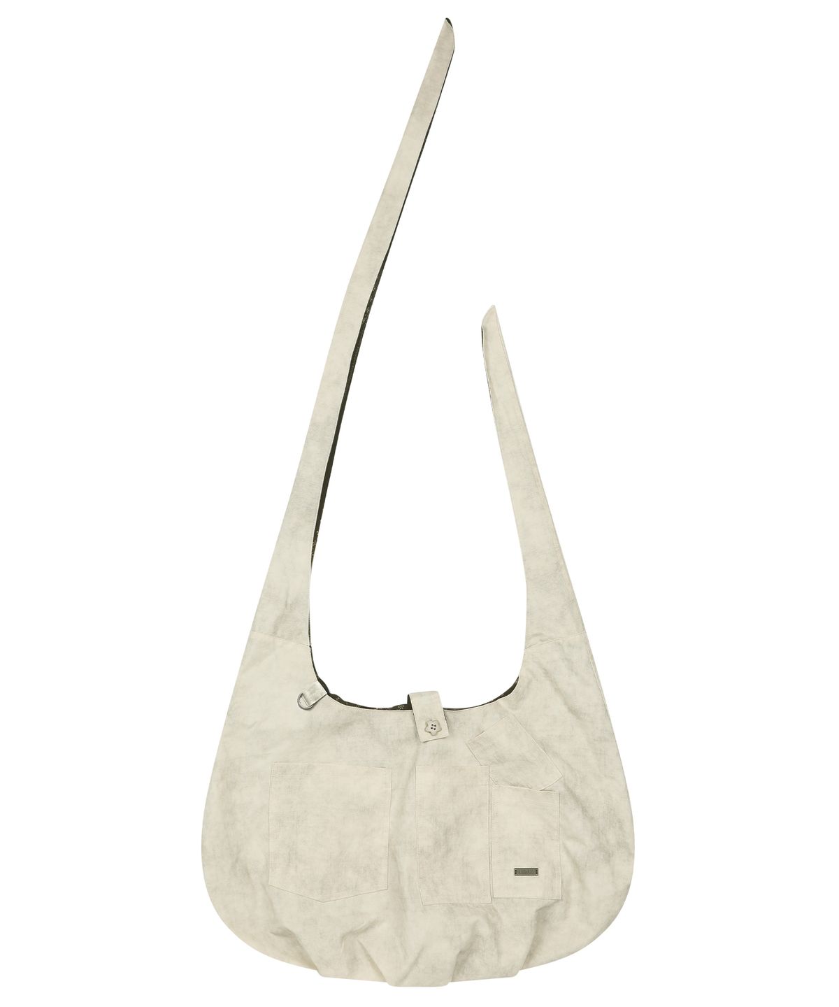 아조바이아조(AJOBYAJO) [ZGGU] Reversible Multi Pocket Tie Bag [IVORY]