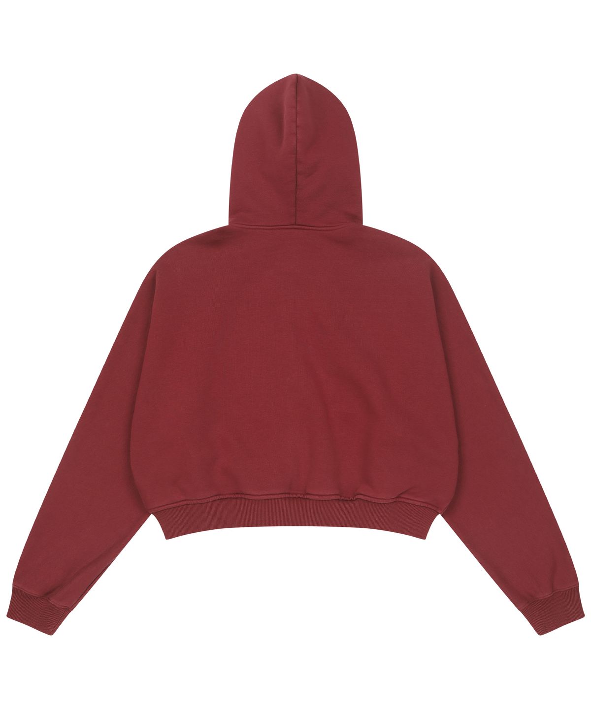 아조바이아조(AJOBYAJO) [ZGGU] Laced Multi-Drawstring Zip-Up Hoodie [BURGUNDY]