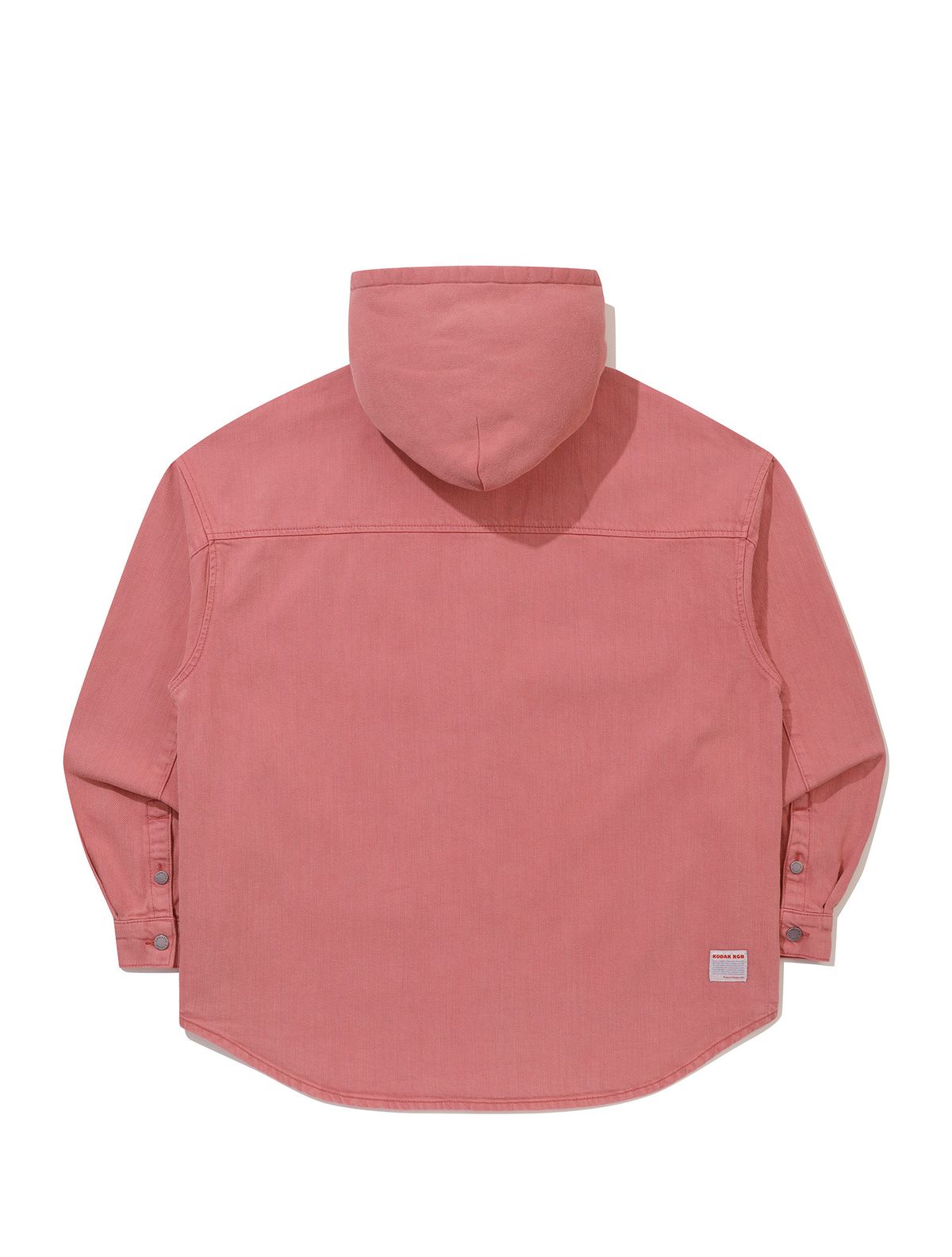 코닥(KODAK) RGB 레이어드 데님 후드 셔켓 PINK