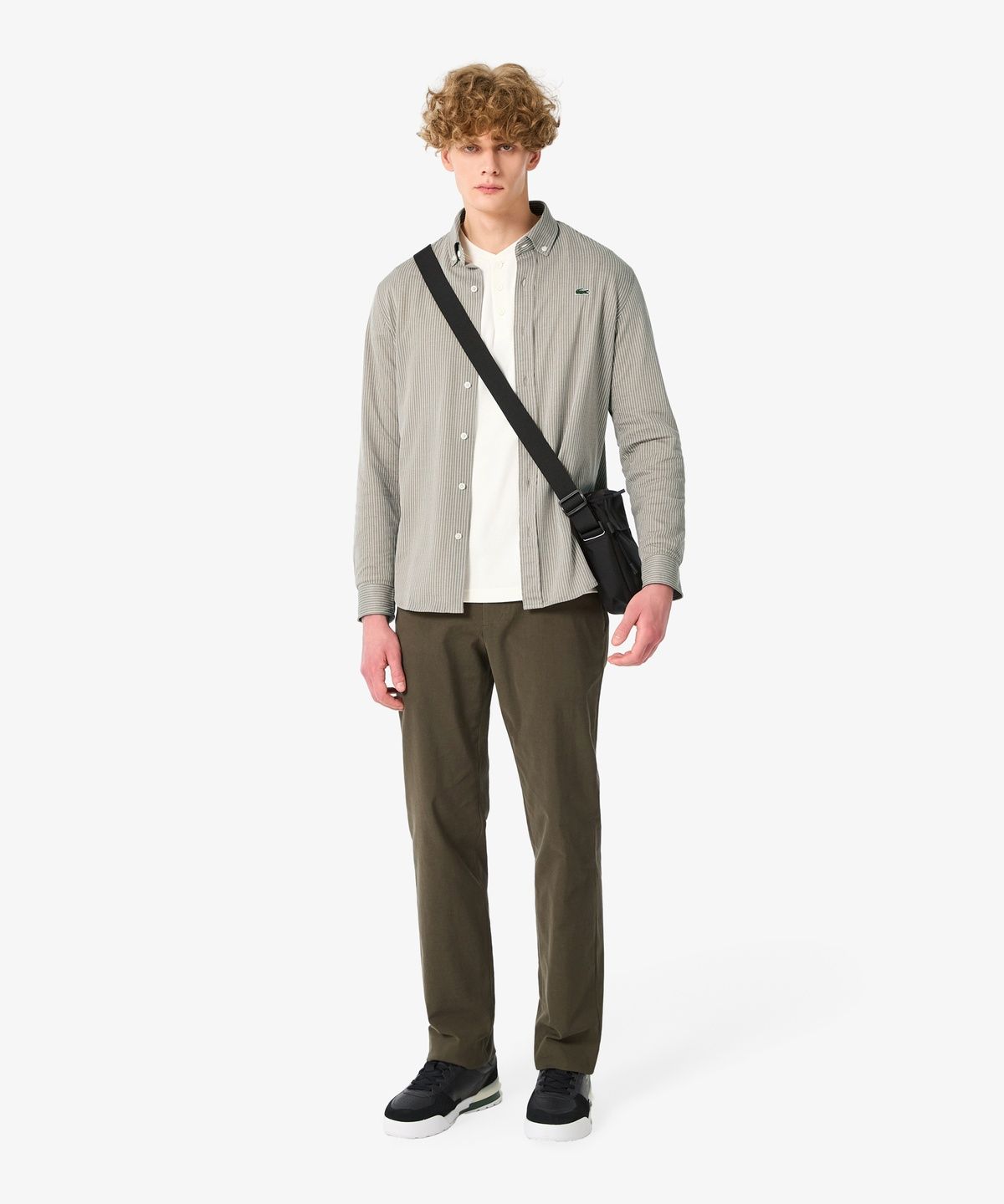 라코스테(LACOSTE) 남성 저지 스트라이프 셔츠 CH551E-56N 02S
