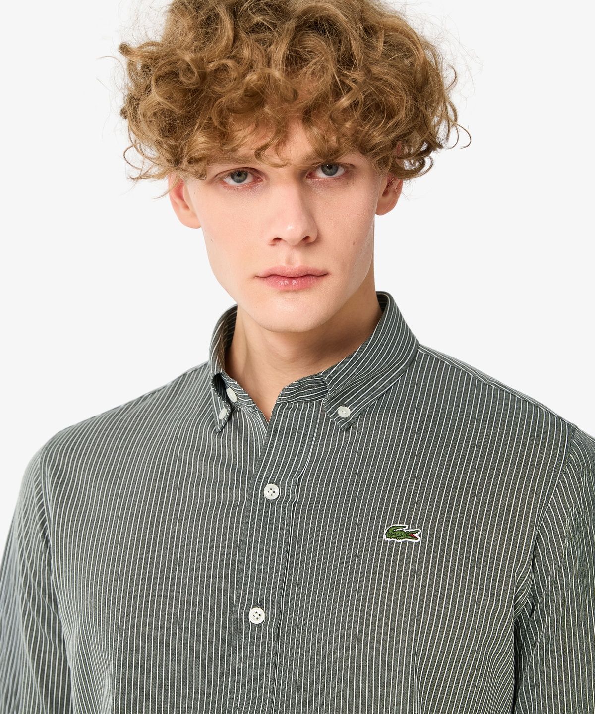 라코스테(LACOSTE) 남성 저지 스트라이프 셔츠 CH551E-56N BMY