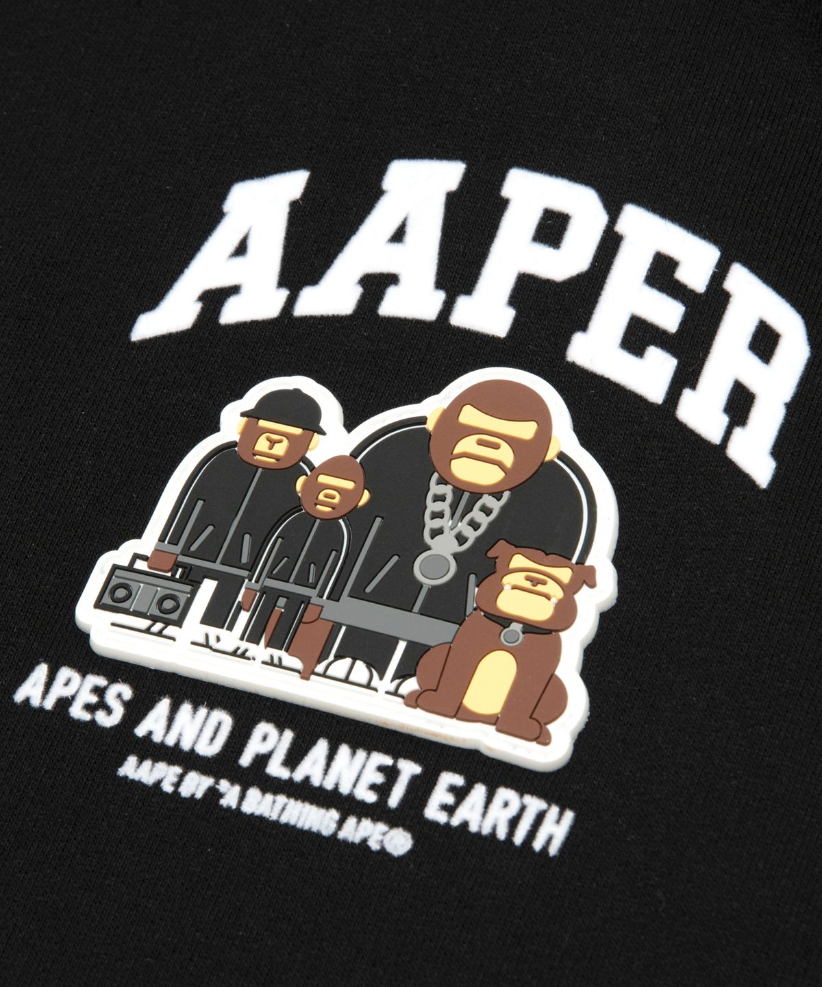에이프(AAPE) AAPER 후드 맨투맨 / AAPSWMC370XXPBKX