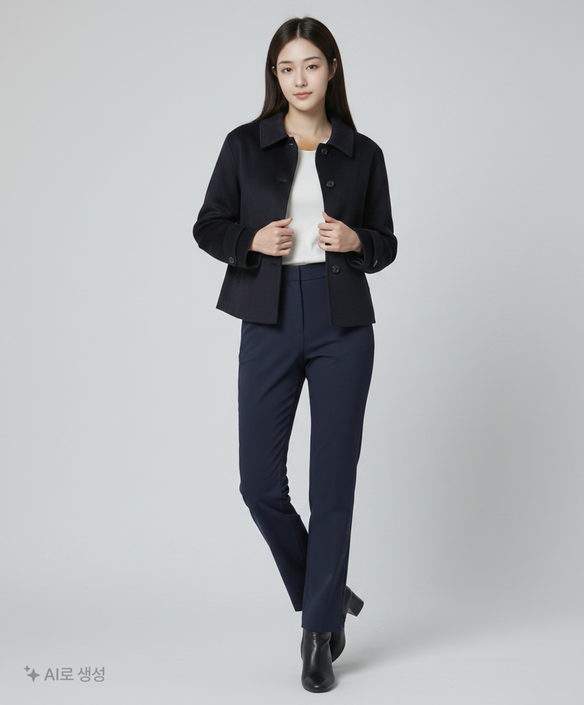 미쏘(MIXXO) 스탠카라 하프코트_MIWJHG12PB M