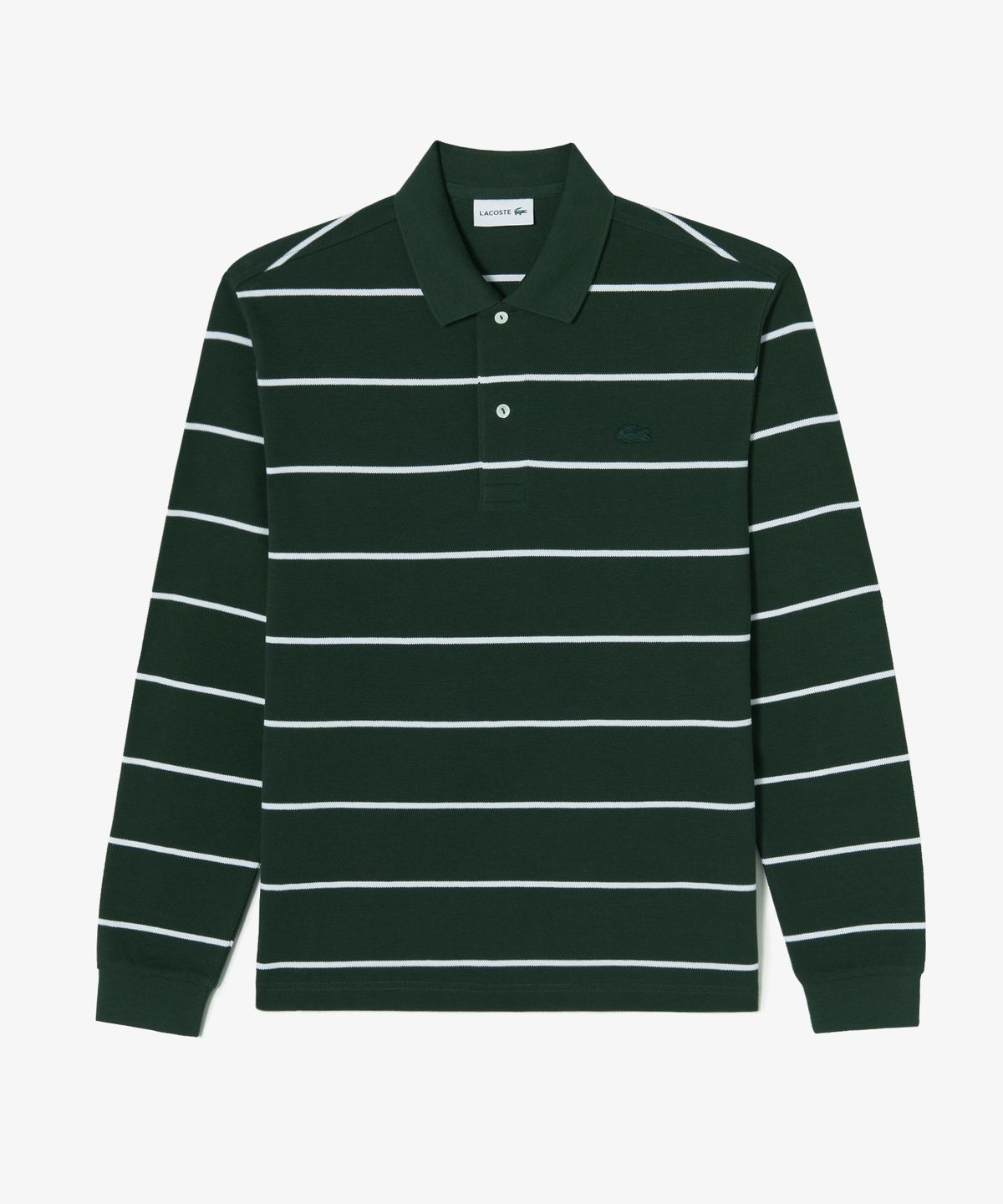 라코스테(LACOSTE) 남성 핀 스트라이프 긴팔 피케 폴로 셔츠 PH362E-56N YZP