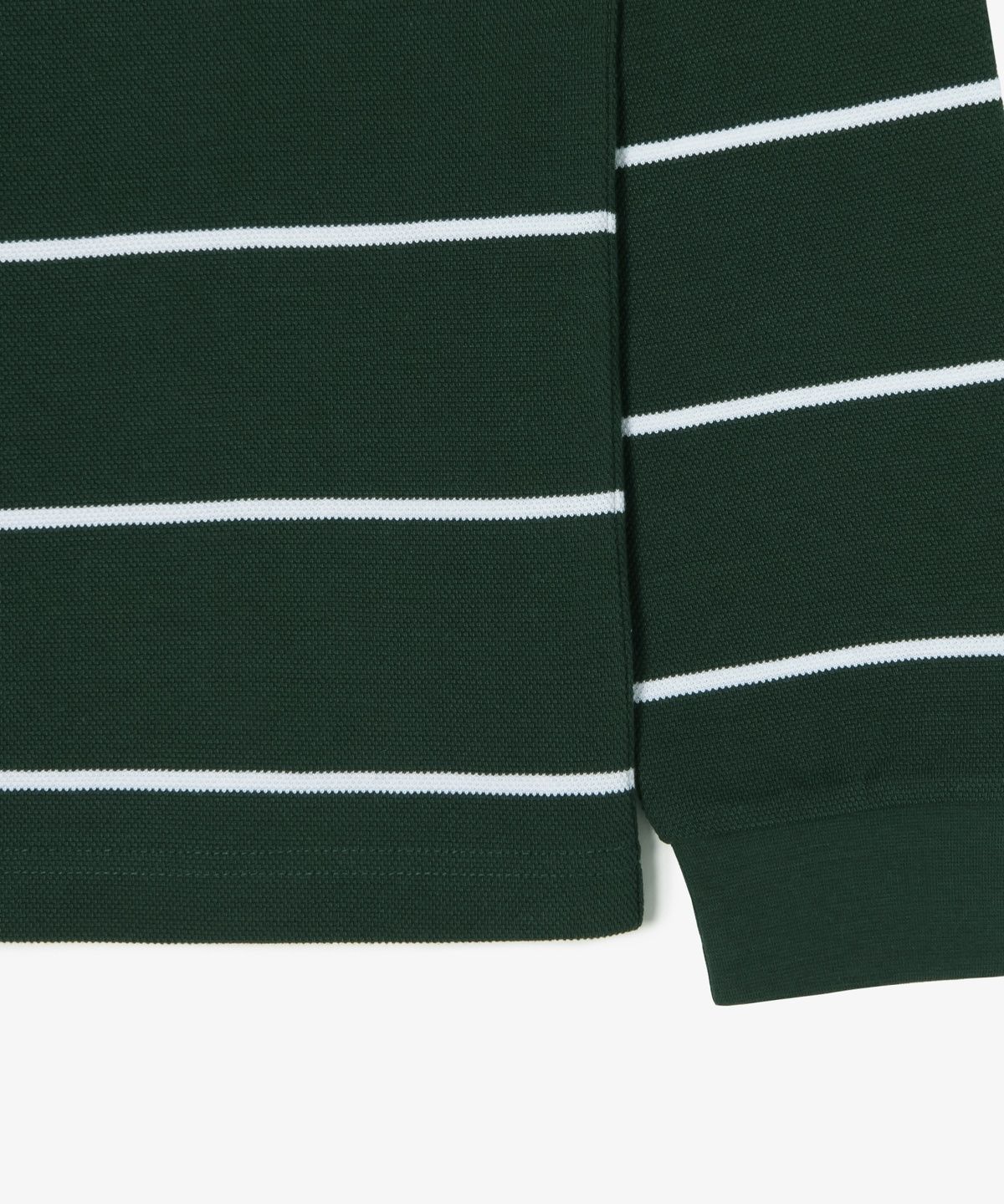 라코스테(LACOSTE) 남성 핀 스트라이프 긴팔 피케 폴로 셔츠 PH362E-56N YZP