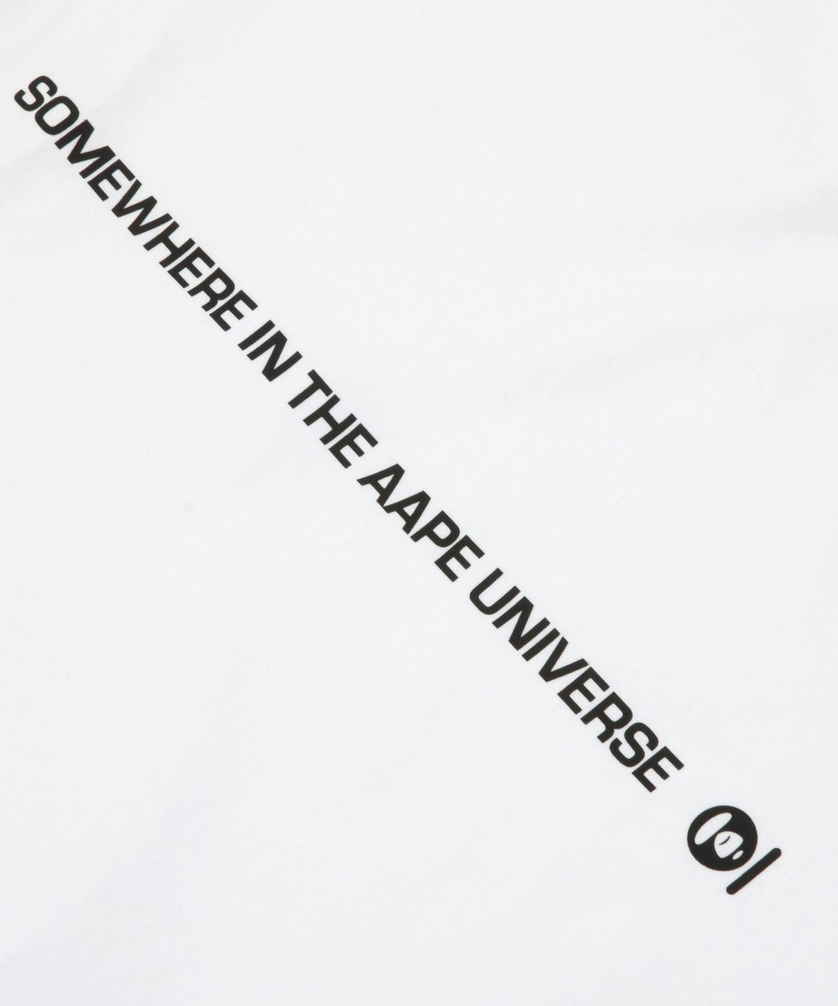 에이프(AAPE) AAPENOW 라운드 로고 스프라이트 롱 티셔츠 / AAPLTM1716XXPWHX