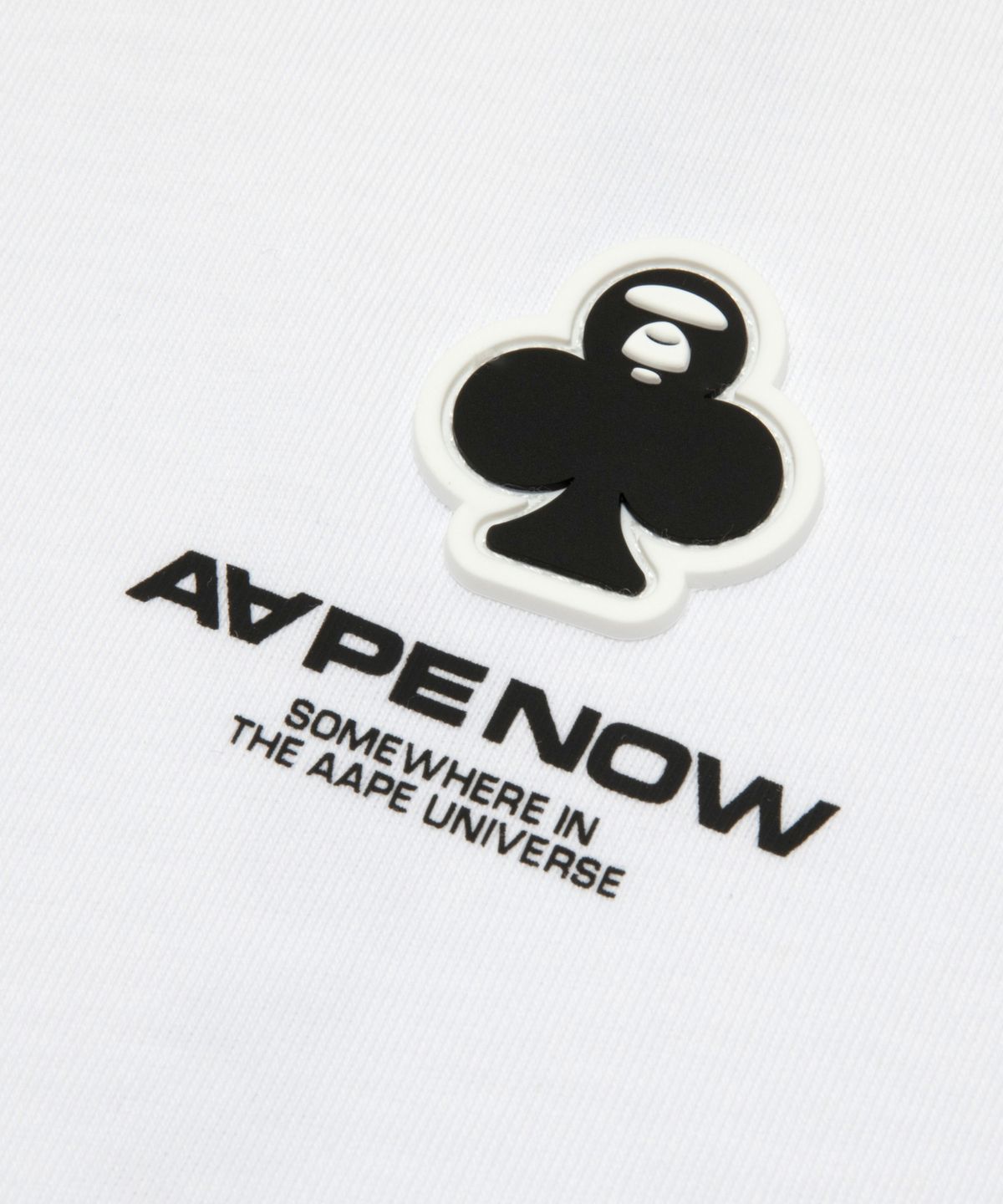에이프(AAPE) AAPENOW 라운드 로고 스프라이트 롱 티셔츠 / AAPLTM1716XXPWHX