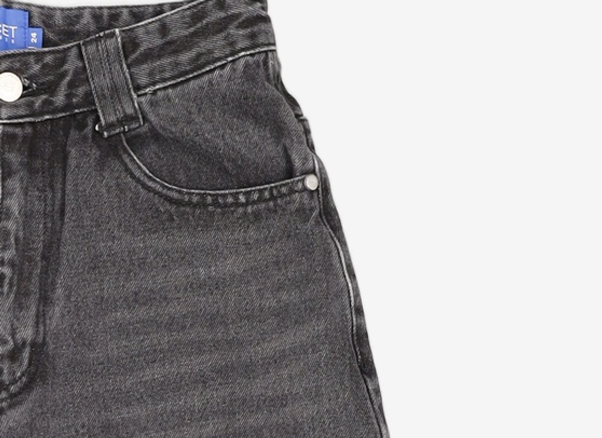 데케트(DECET) Balloon Wide Jeans DCPT055Black 24