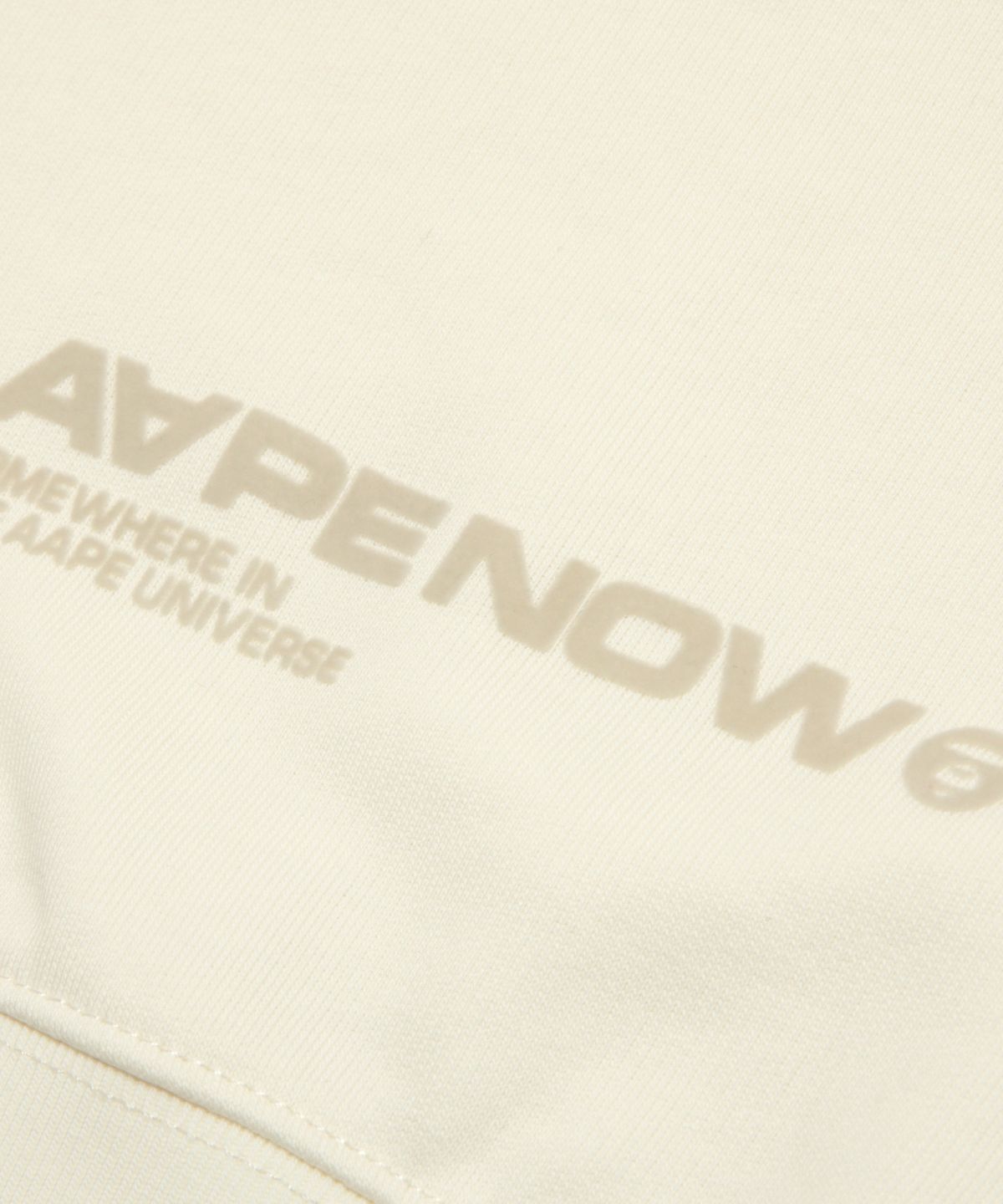 에이프(AAPE) AAPENOW 라운드로고 베이직 라운드넥 맨투맨 / AAPSWMC348XXPIVX