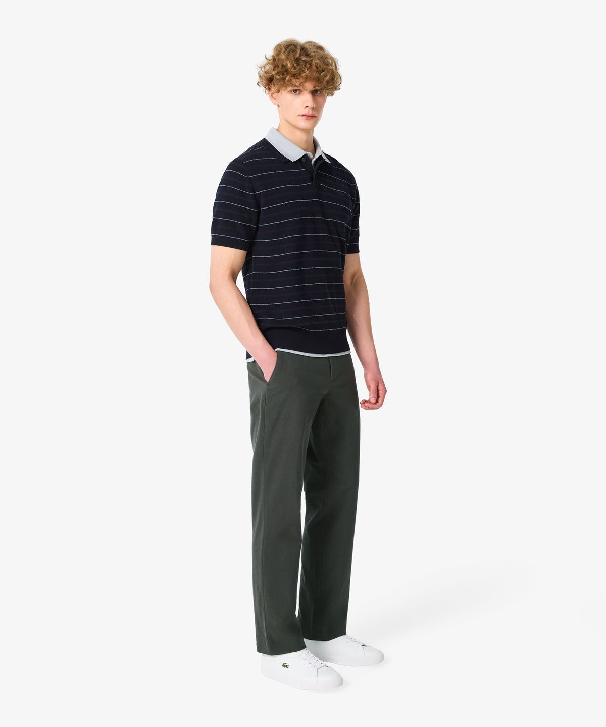 라코스테(LACOSTE) 남성 고밀도 코튼 스트레치 팬츠 HH635E-56N S5T