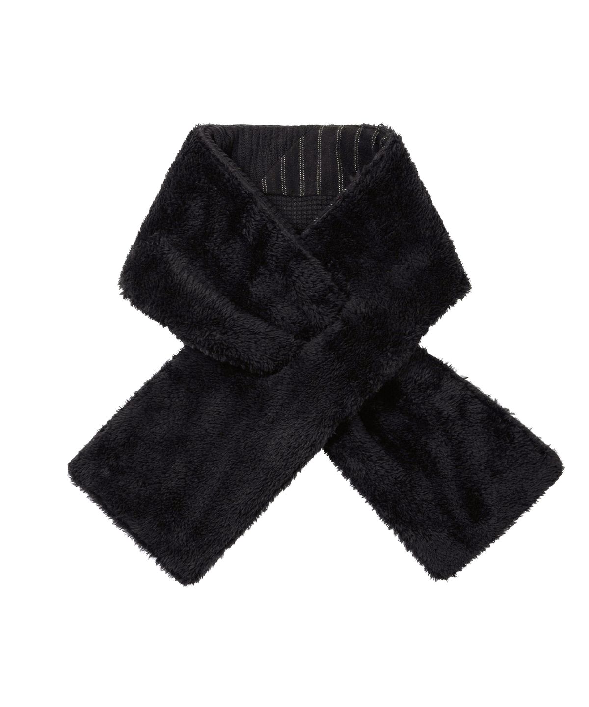 아조바이아조(AJOBYAJO) Mixed Fabric Muffler [BLACK]