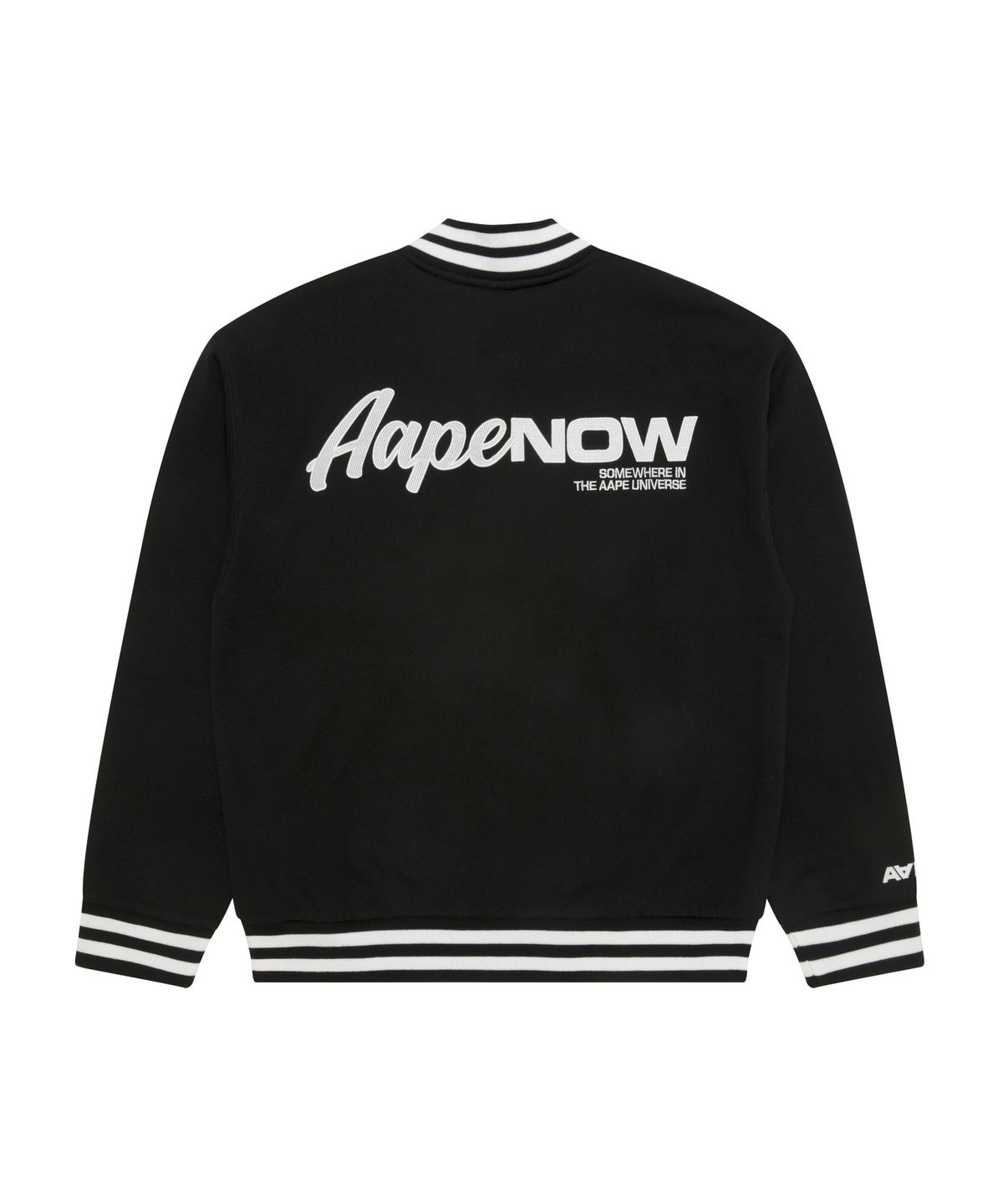 에이프(AAPE) AAPENOW 베이스볼 재킷 / AAPSWMC360XXPBKX