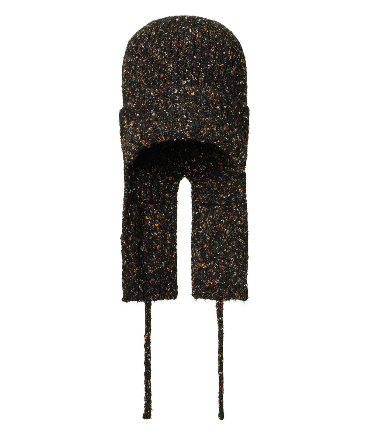 아조바이아조(AJOBYAJO) Speckled Knit Trooper Hat [BLACK]