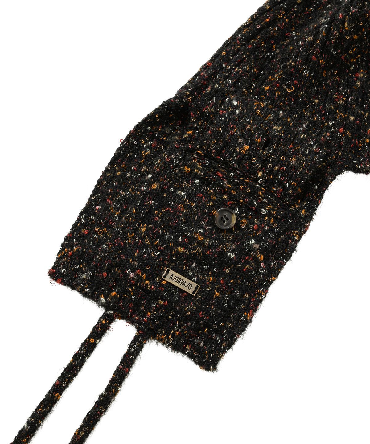 아조바이아조(AJOBYAJO) Speckled Knit Trooper Hat [BLACK]